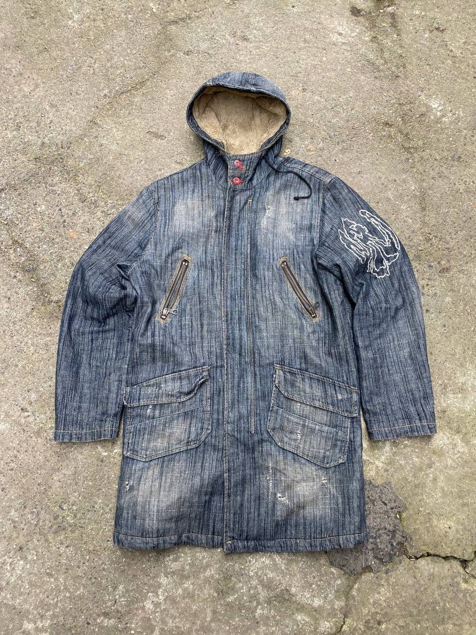 Japanese Brand × Vintage Diesel like if six was nine style mohair distressed jacket Size US XL / EU 56 / 4 - 1 Thumbnail