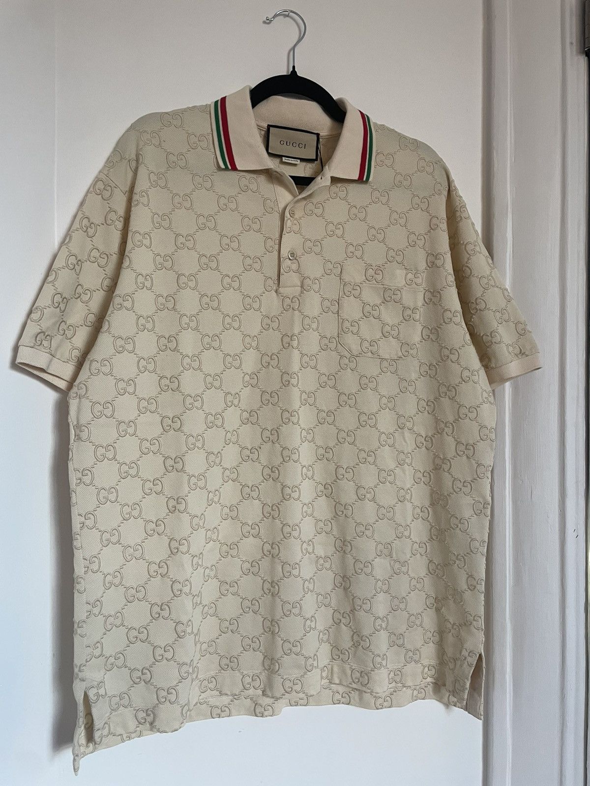 Gucci Elephant Print Polo Shirt Grailed