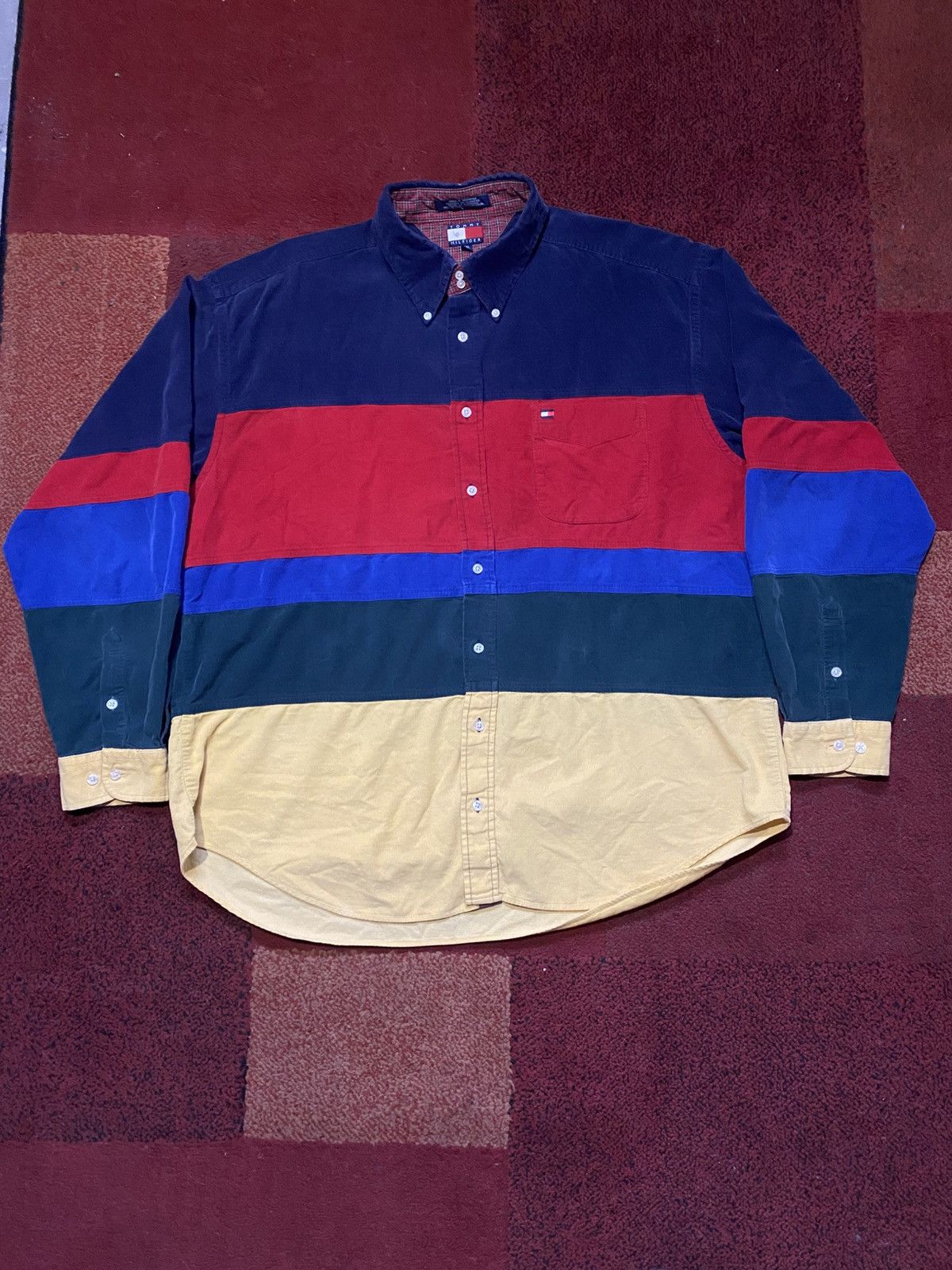 Tommy Hilfiger Vintage Corduroy Button Up Size US XXL / EU 58 / 5 - 1 Thumbnail