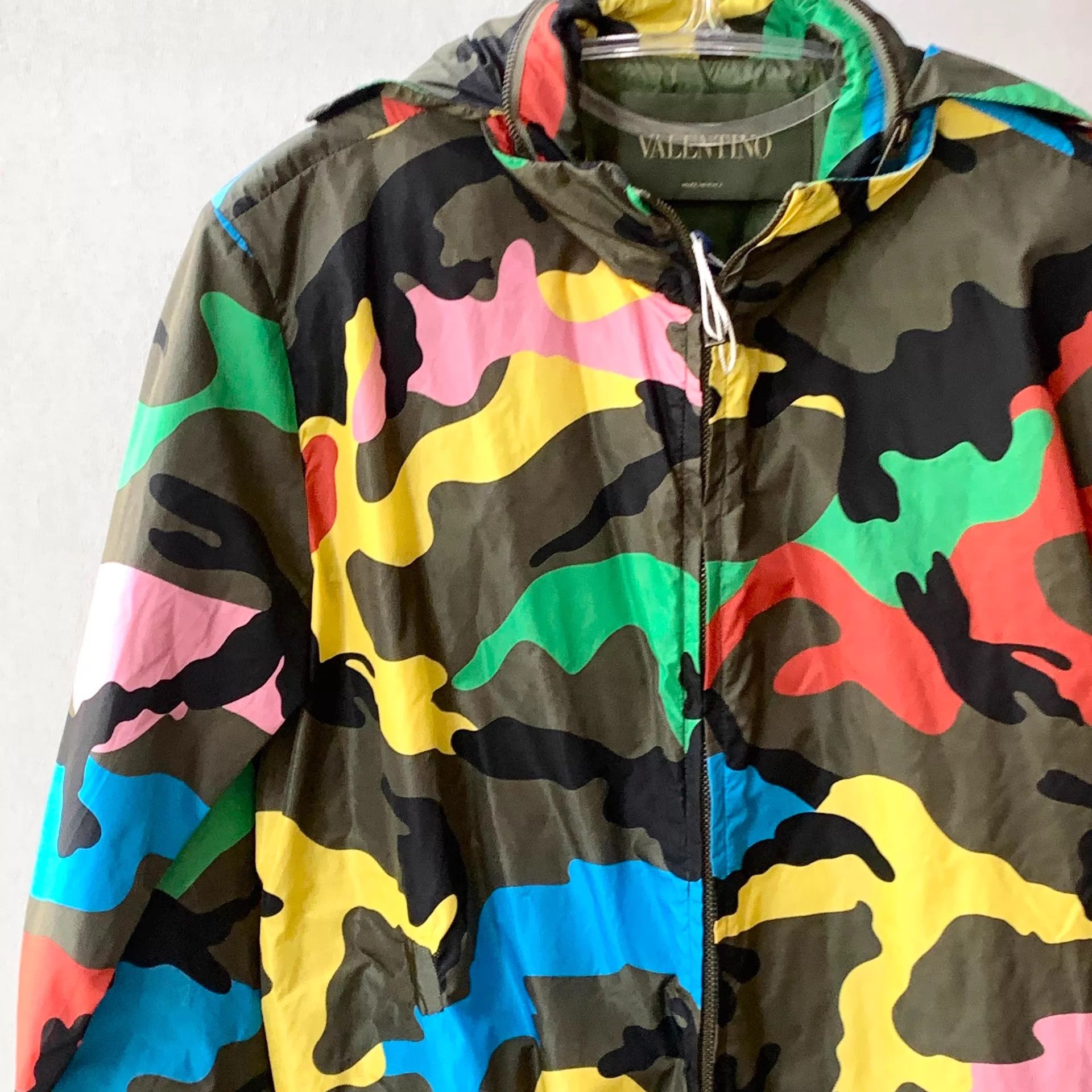 Valentino Valentino Multicolor Camo Hooded Jacket 36 Size XS / US 0-2 / IT 36-38 - 3 Thumbnail