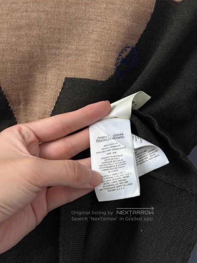 Vivienne Westwood Vivienne Westwood 100% merino wool knitted top, light came Size S / US 4 / IT 40 - 6 Thumbnail