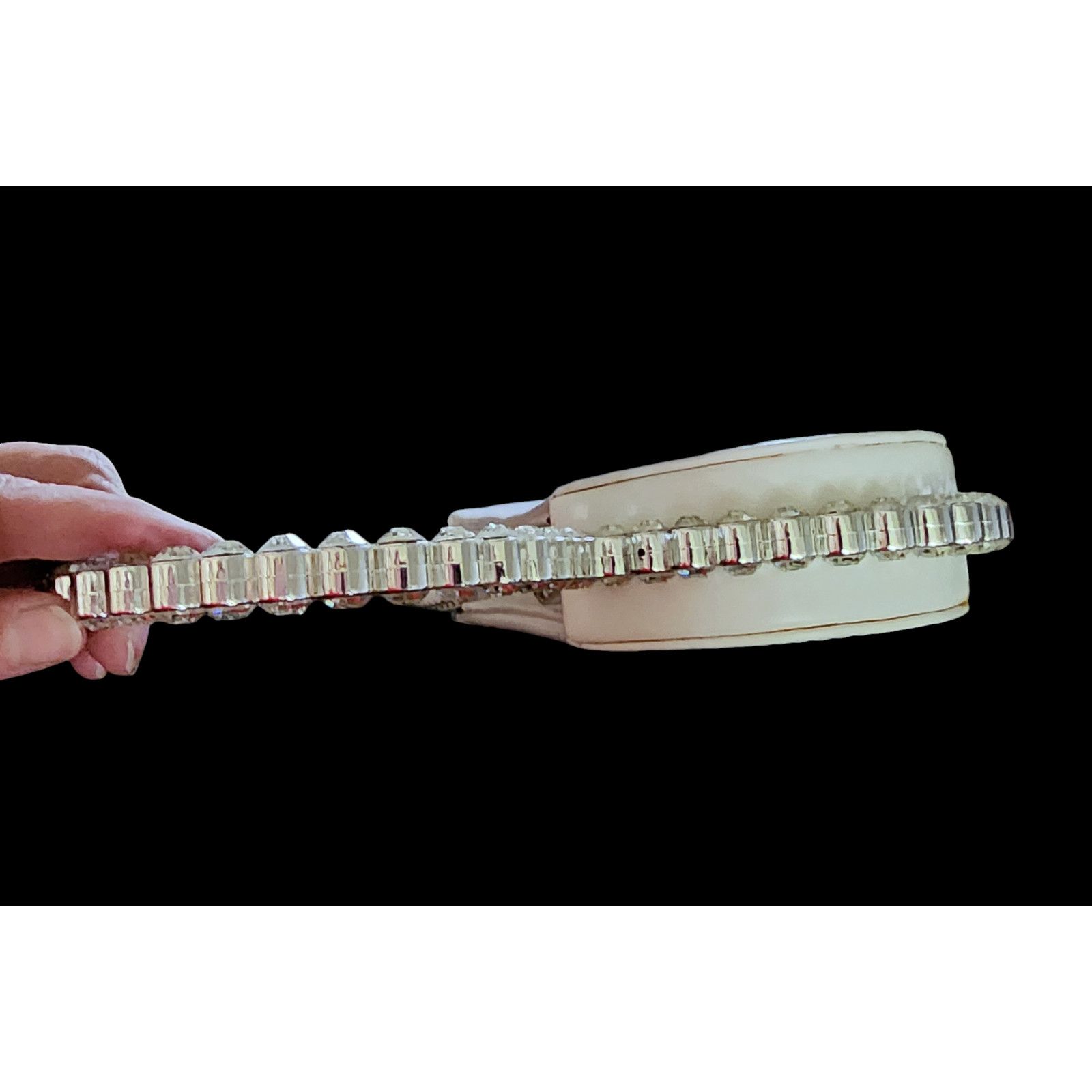 Other SHLKNKLE Clutch Bag, Heart Rhinestone Clutch Purse Handbag Size ONE SIZE - 4 Thumbnail