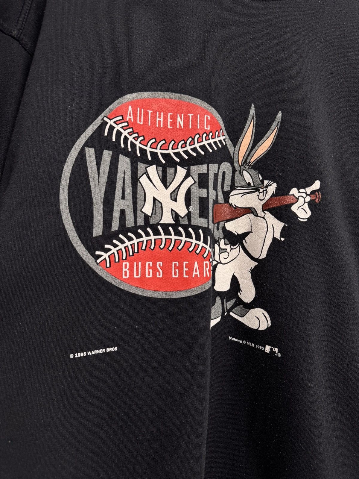 New York Yankees × Warner Bros New York Yankees vintage sweatshirt L 1995 Warner bros Size US XL / EU 56 / 4 - 5 Thumbnail