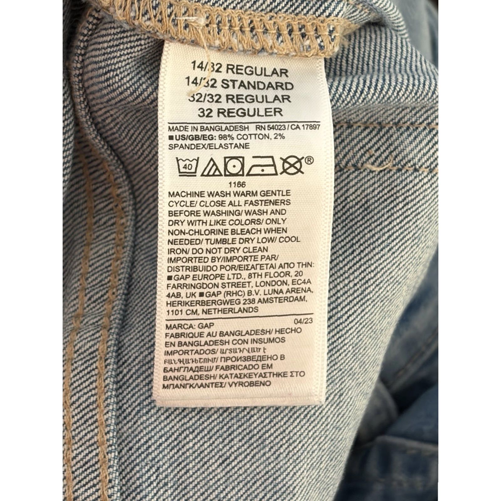 Gap Gap Jeans Bootcut 14/32 Women's High Rise Light Wash Denim 70s Flare Vintage No Size 36" / US 14 / IT 50 - 8 Thumbnail