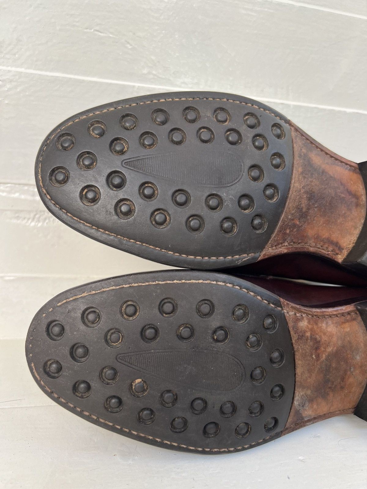 Carmina Carmina Burgundy Penny Loafer Split Toe Shoes Rubber Sole Size US 8 / EU 41 - 19 Thumbnail