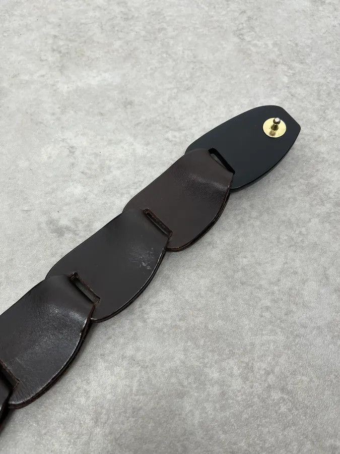 Gucci AW2002 Gucci Brown Leather Belt by Tom Ford Size ONE SIZE - 6 Thumbnail