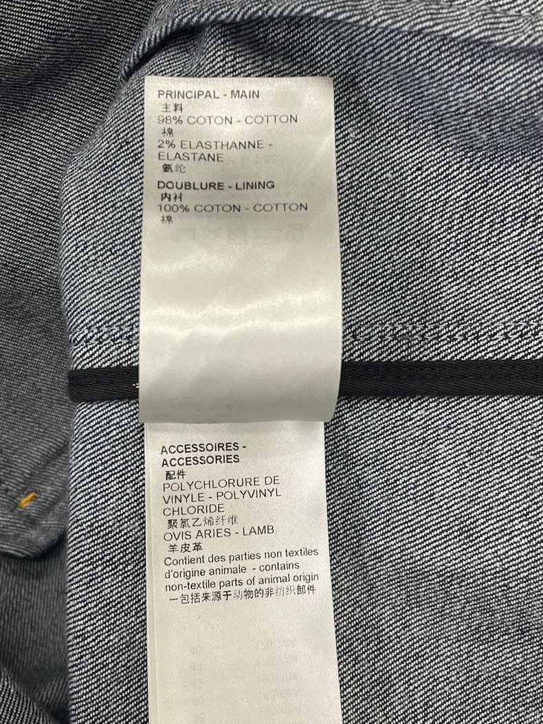 Louis Vuitton Louis Vuitton Leather blue denim jacket Size XXS / US 00 / IT 34 - 6 Thumbnail