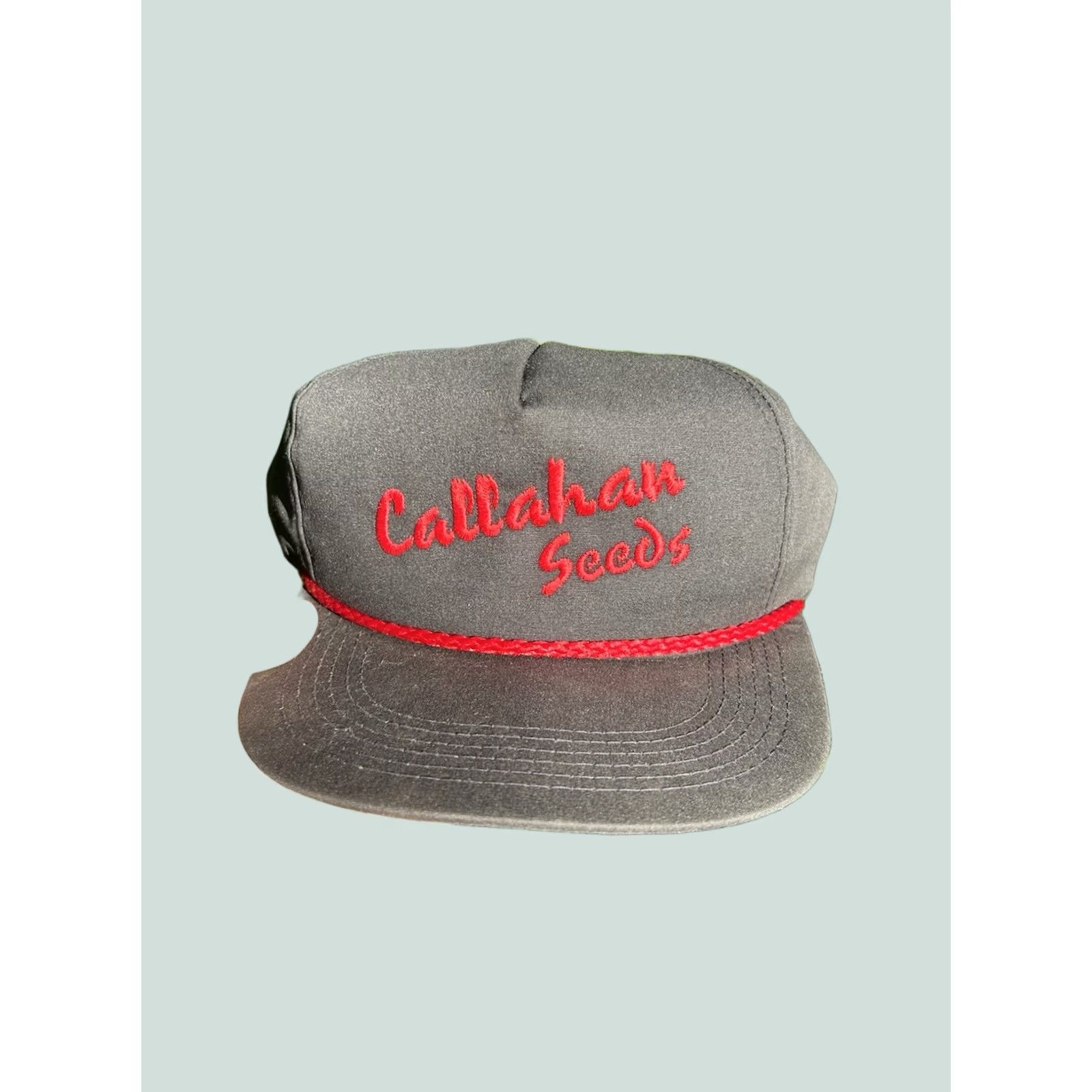 Vintage VINTAGE K-Products Snapback Hat Cap Callahan Seeds USA Made Black Men Adjustable Cap Hat Mens Size ONE SIZE - 1 Thumbnail