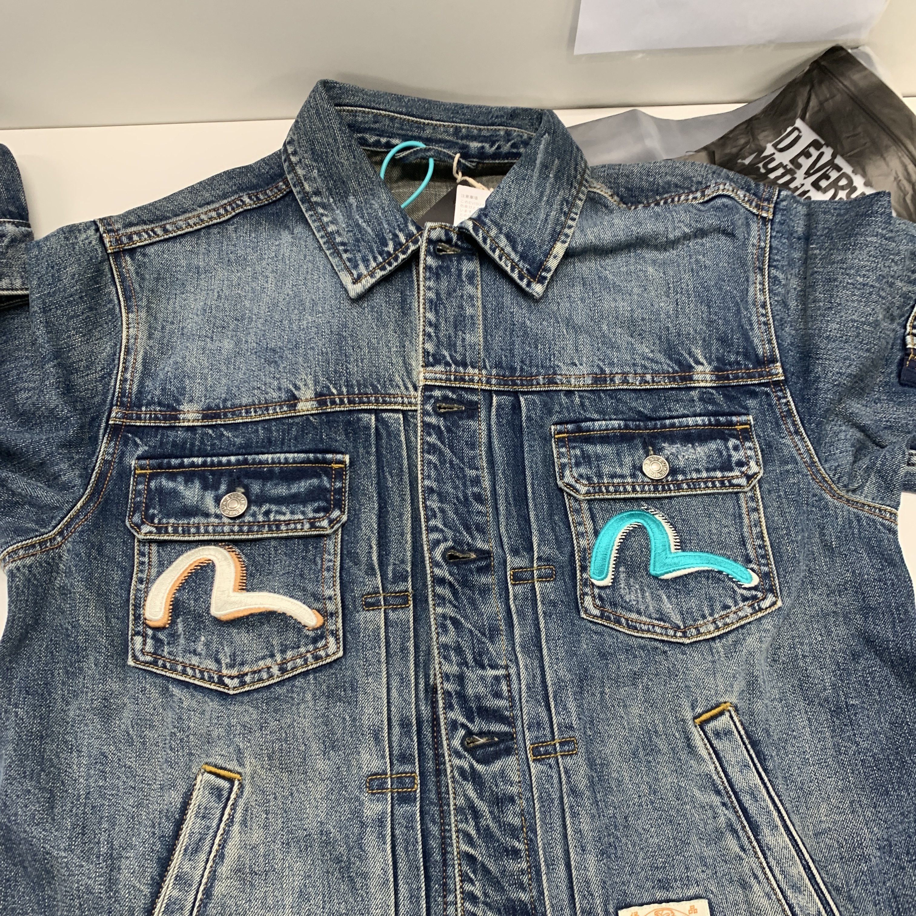 Evisu × Palace PALACE EVISU CLASSIC SEAGULL DENIM JACKET INDIGO 