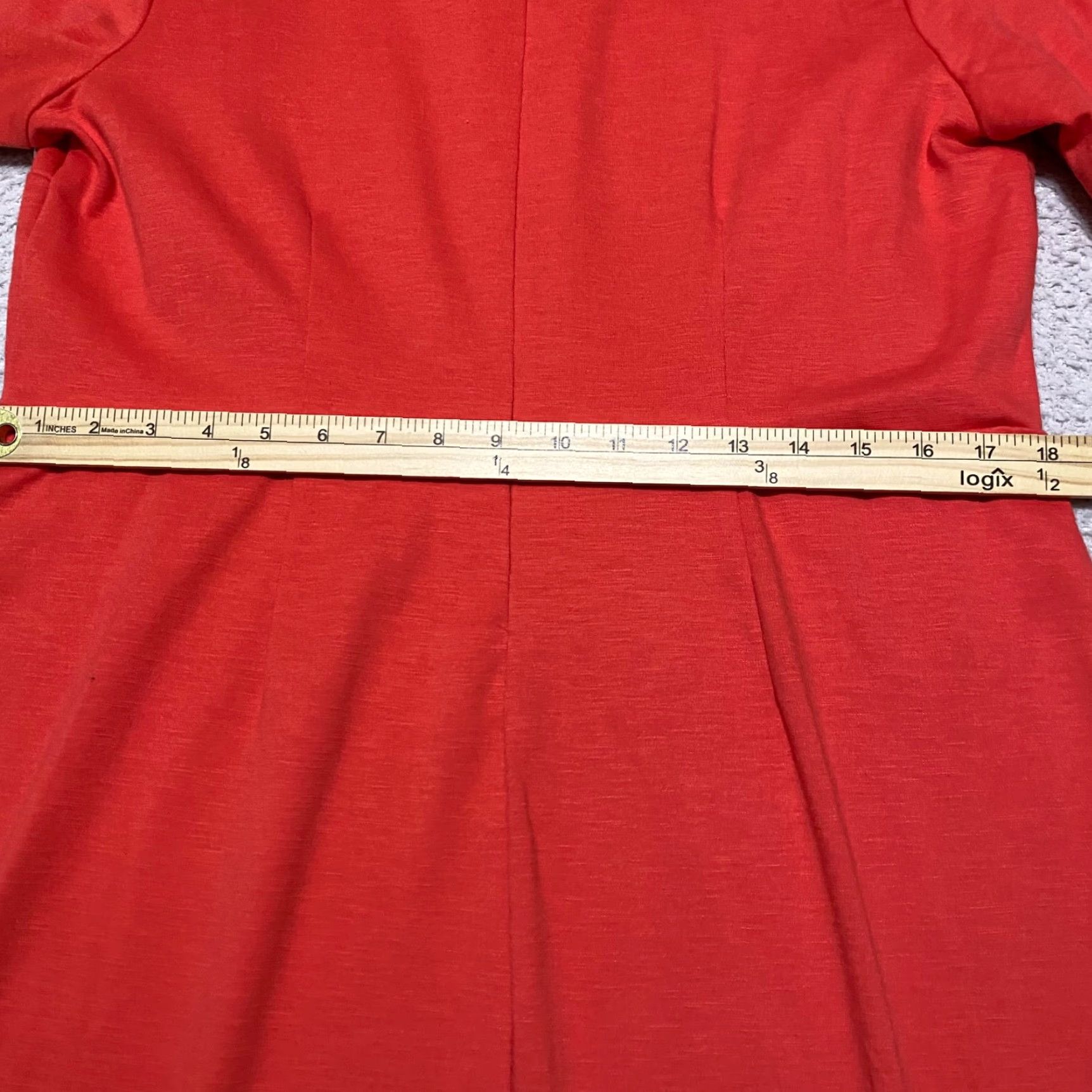 Old Navy Old Navy Dress Womens XL Solid Red Sheath 3/4 Sleeve Midi Round Neck Cocktail Casual Business 90s Preppy Womens Size XL / US 12-14 / IT 48-50 - 7 Thumbnail