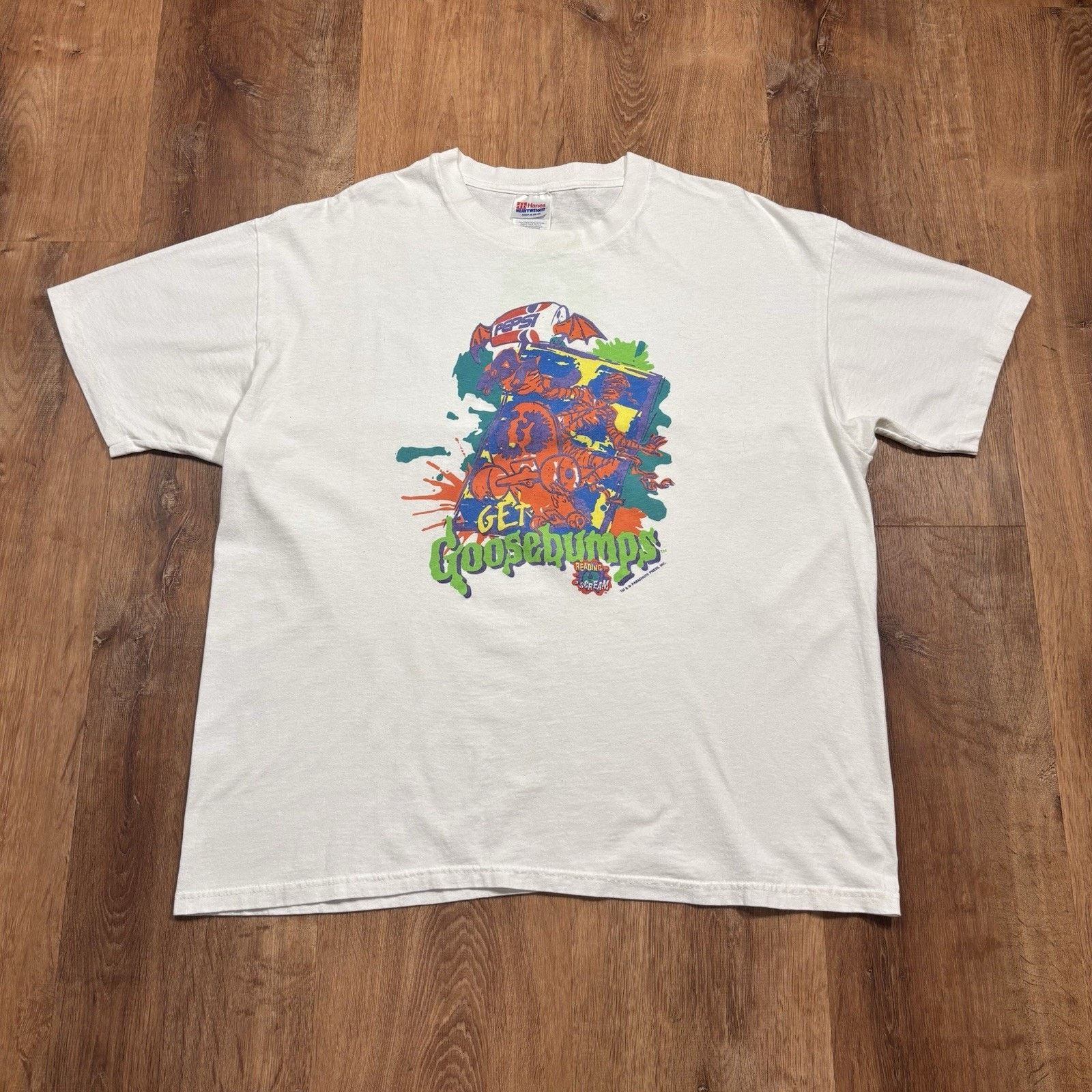 Vintage Vintage 90s Goosebumps Shirt Mens XL Pepsi Movie Promo Size US XL / EU 56 / 4 - 4 Thumbnail