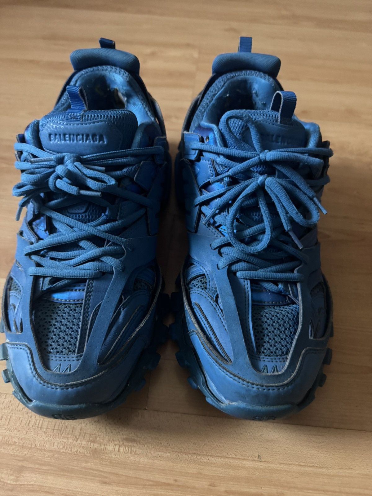Balenciaga Marathon Runner Sneaker Blue Unreleased Demna Size 10 US 43 EU Balenciaga Blue OG Winter 21 Runner Sneakers (43) US 10  main image 4