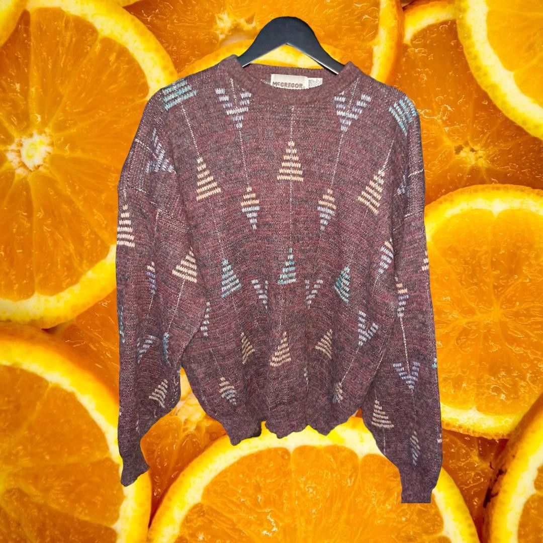 McGregor Vintage VTG McGregor Maroon with Tree Design Crew Neck Sweat Size US L / EU 52-54 / 3 - 3 Thumbnail
