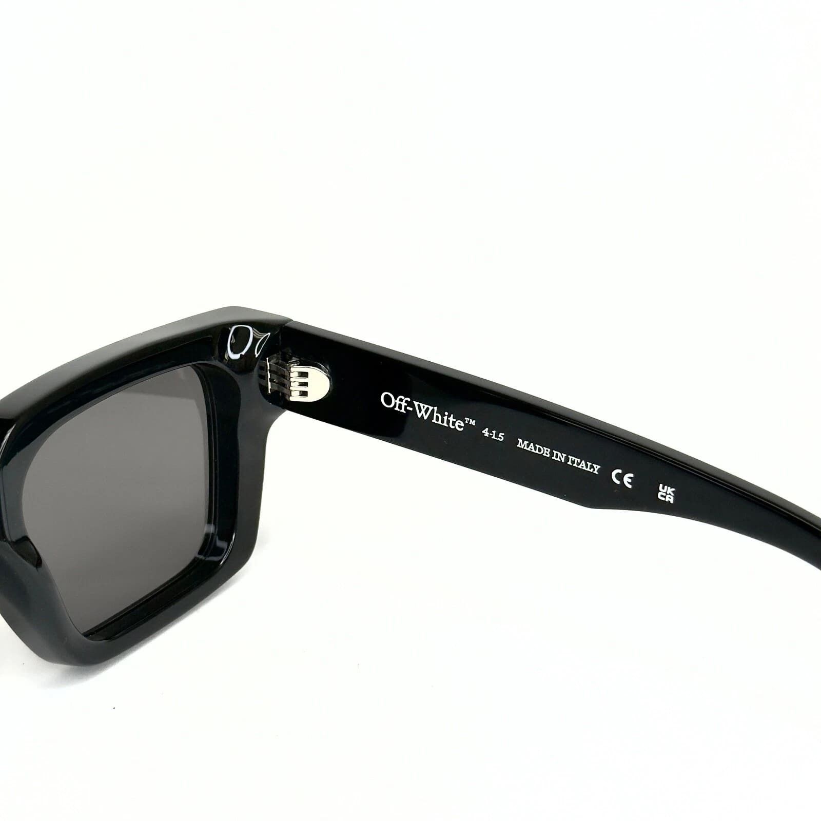 Off-White OFF-WHITE 008 OERI008 Black White Logo VIRGIL Sunglasses Size ONE SIZE - 8 Thumbnail