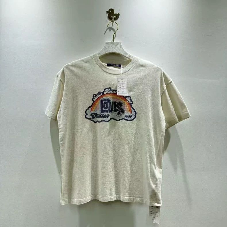 Louis Vuitton Louis Vuitton Rainbow Print Logo Short Sleeve Size US XL / EU 56 / 4 - 1 Thumbnail