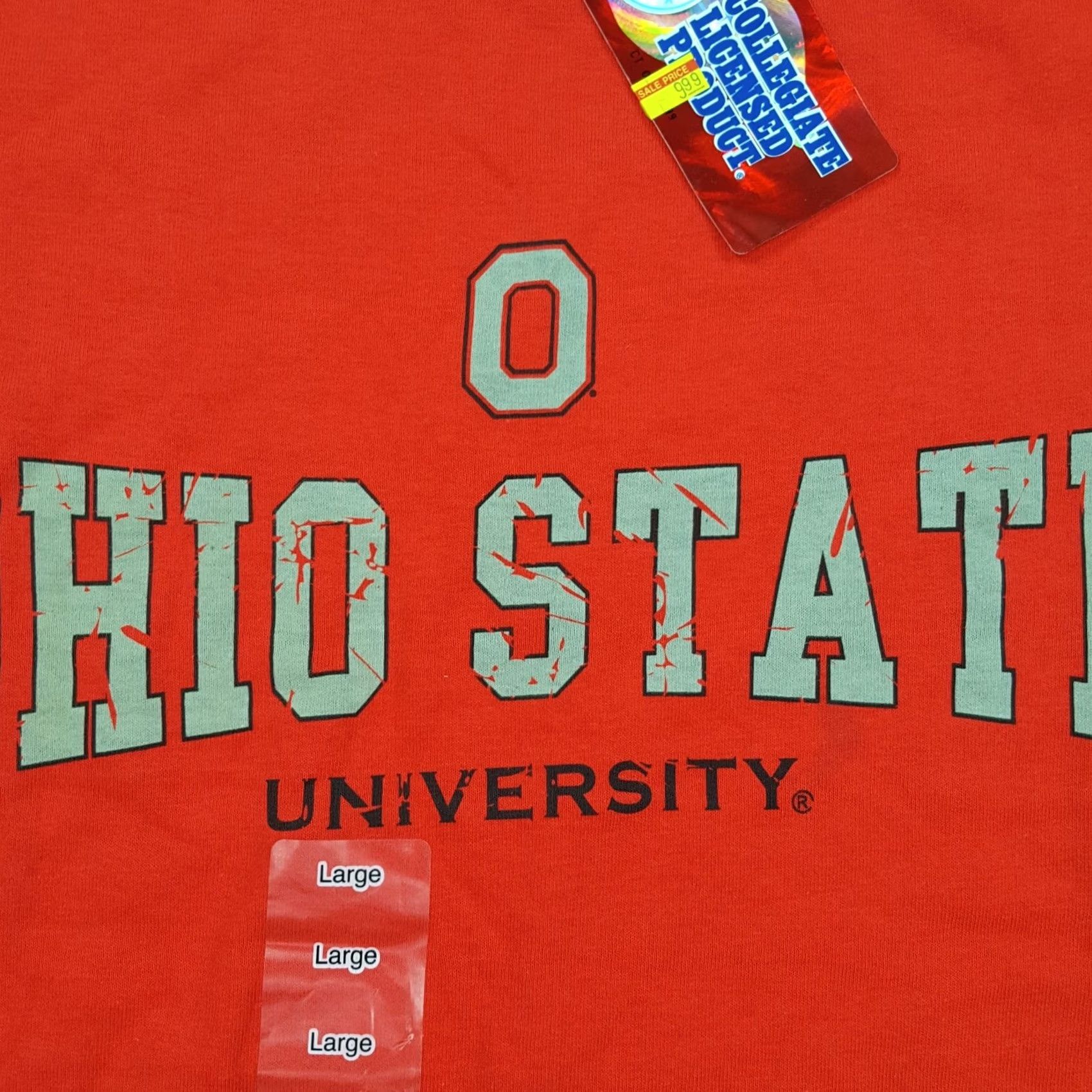 Vintage VINTAGE Ohio State University Buckeyes Red College T Shirt Football Mens L XS? Size US L / EU 52-54 / 3 - 3 Thumbnail