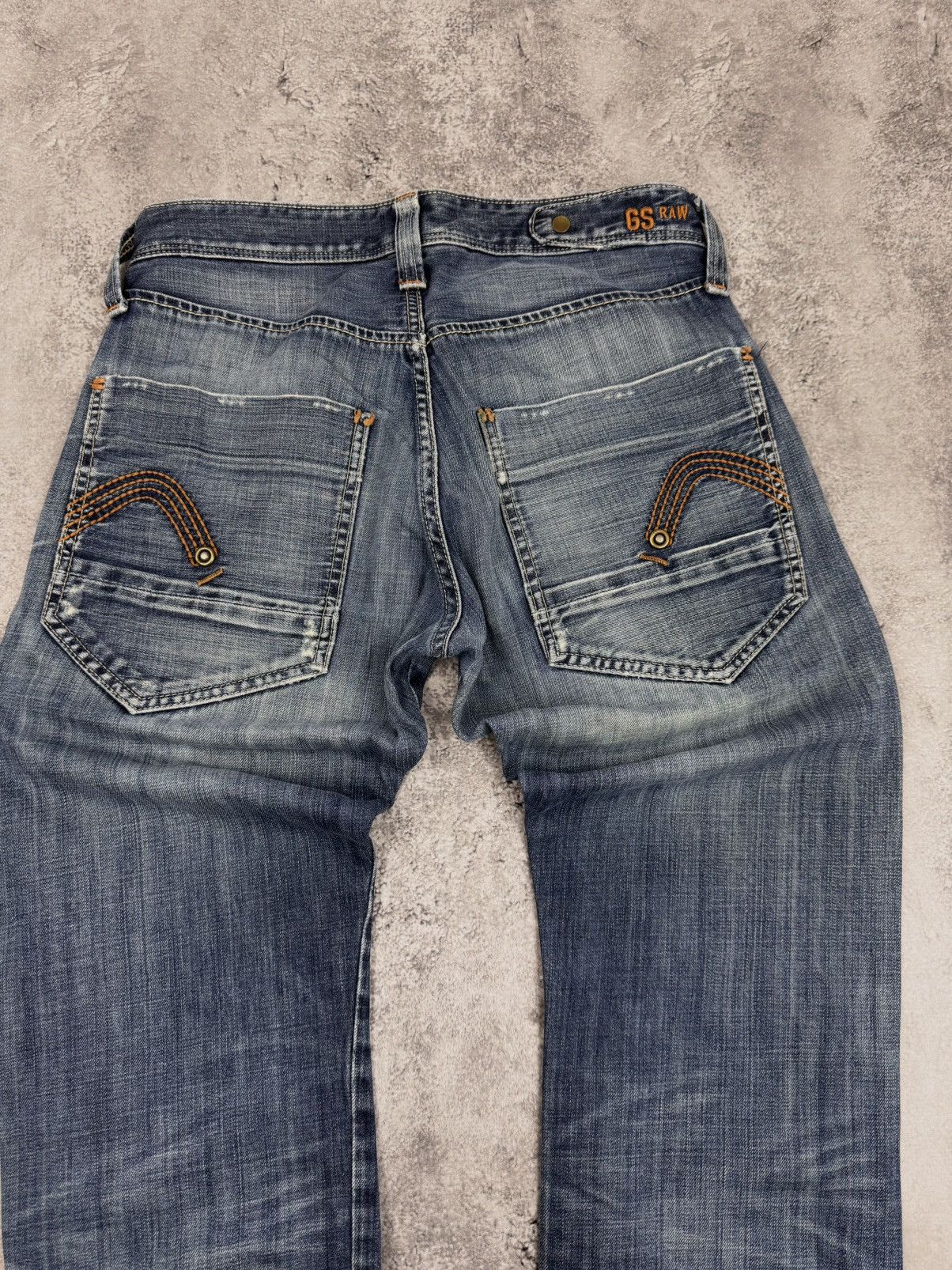 G-Star G-Star Raw Men Cotton Denim Jeans Blue Vintage Size W30 Size US 30 / EU 46 - 2 Thumbnail