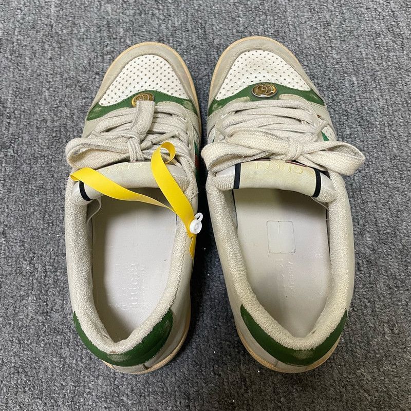 Gucci Gucci Screener Vintage Sneakers in Gray Green - Size US 7.5 / EU 40-41 - 3 Thumbnail