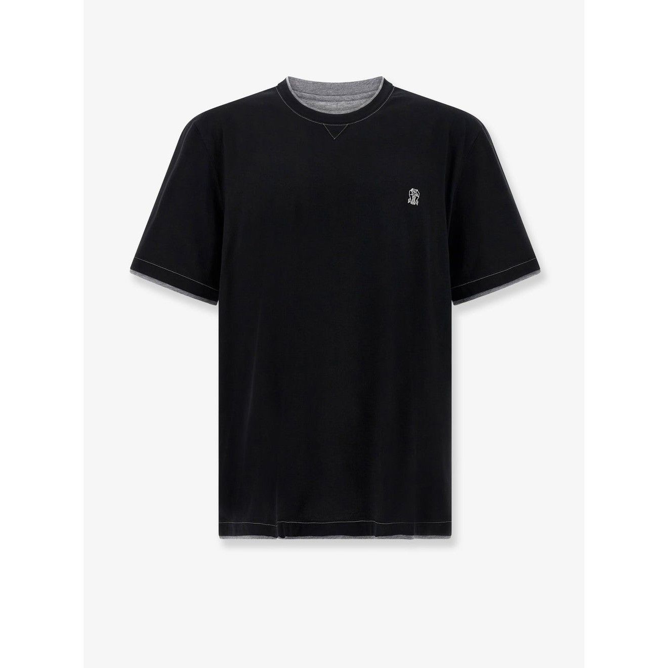 BRUNELLO CUCINELLI $700 Black T-shirt New & Authentic (Men's
