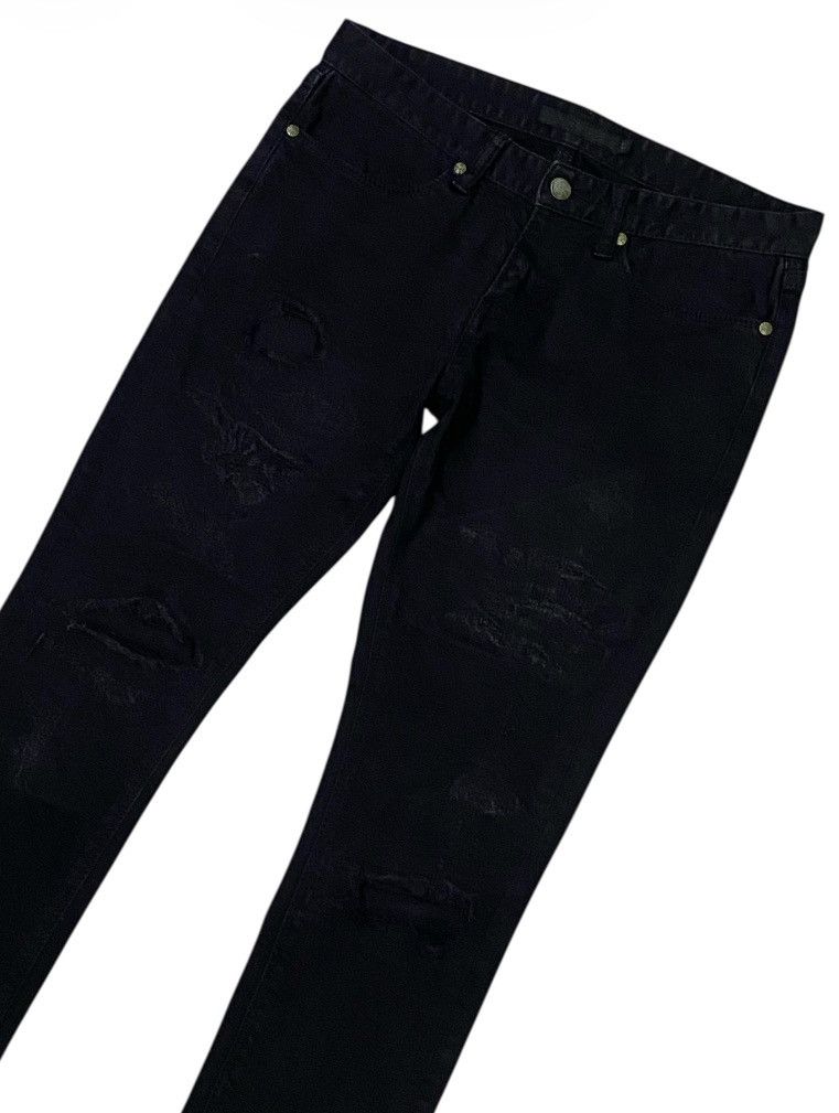 GOSTAR DE FUGA Fuga Skinny Distressed Ankle Zipper Stretchable Jeans Size 29" - 4 Thumbnail