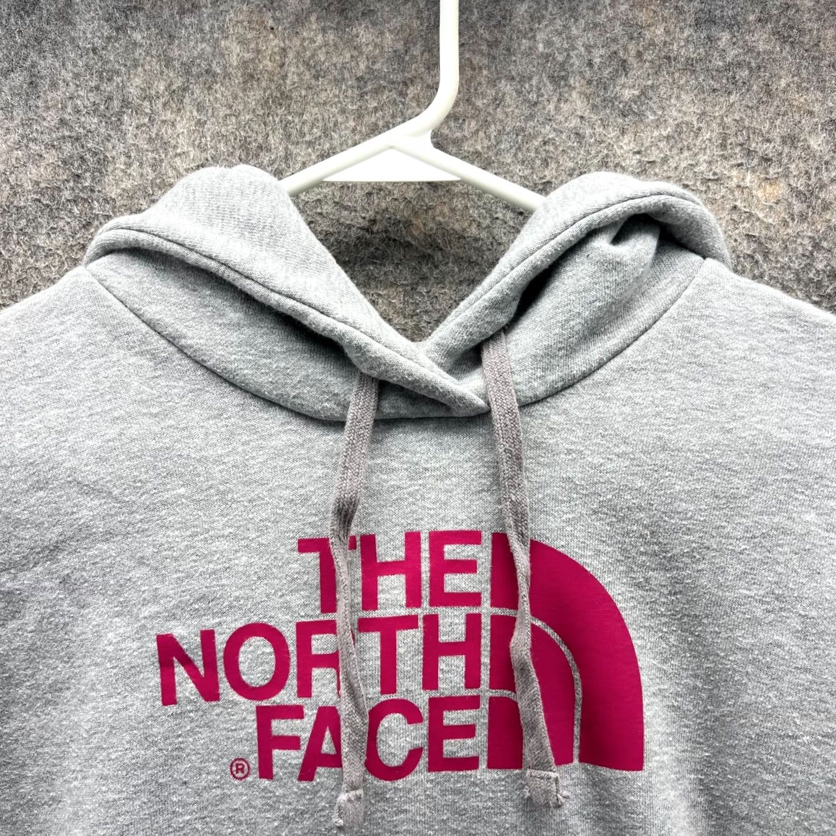The North Face The North Face Hoodie Womens S White Women Grey Pink Spell Out Sweater Fleece Pullover Size S / US 4 / IT 40 - 6 Thumbnail