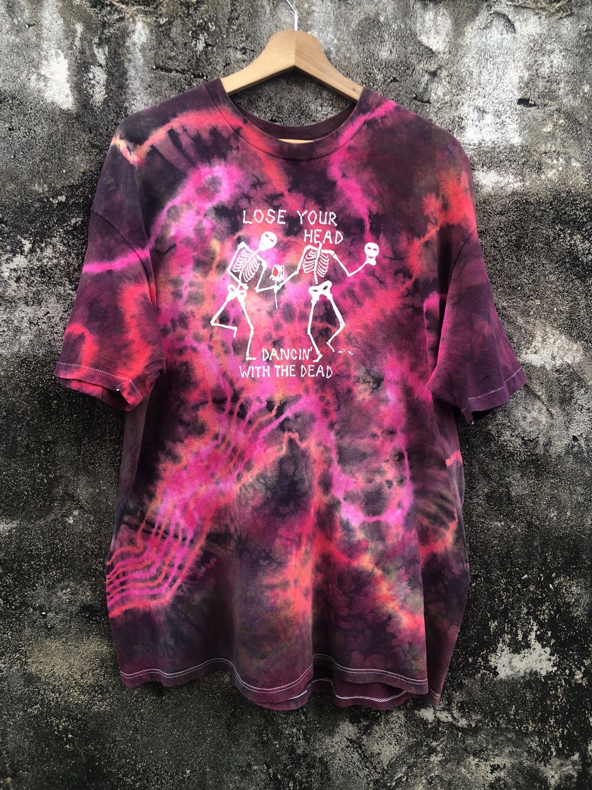 Grateful Dead Vintage 90s Grateful Dead "Lose Your Head" Tie-Dye Tshirt Size US L / EU 52-54 / 3 - 1 Thumbnail