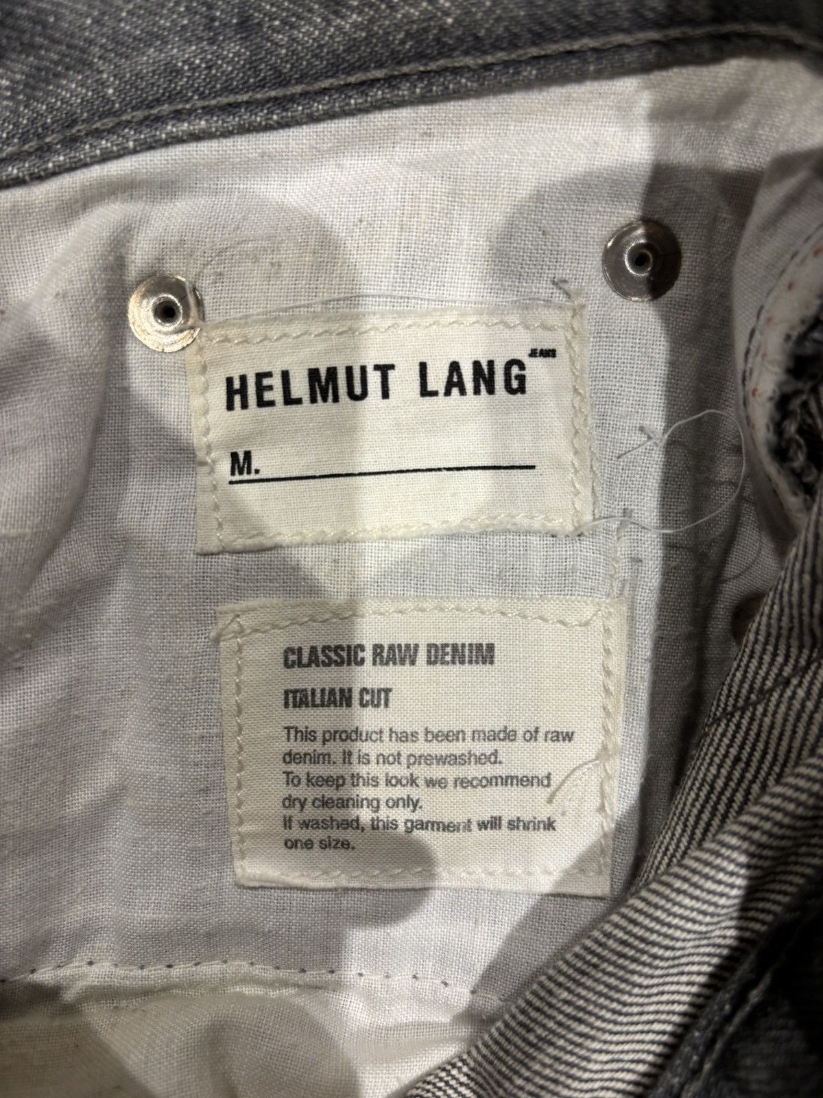 Helmut Lang Helmut lang 1999 raw denim Size US 26 / EU 42 - 4 Thumbnail