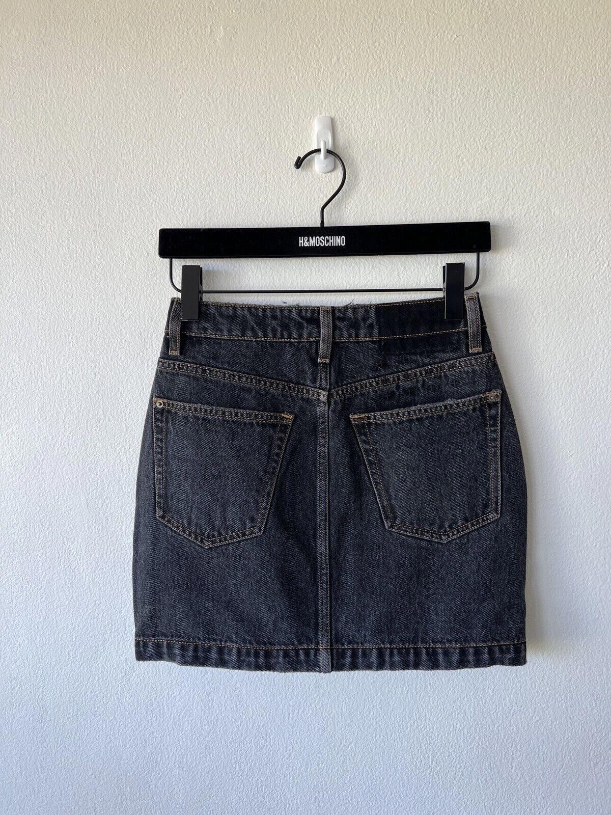 Ksubi new Ksubi womens denim skirt mini 26 small 8 duality grey Size 42" / US 20 - 3 Thumbnail