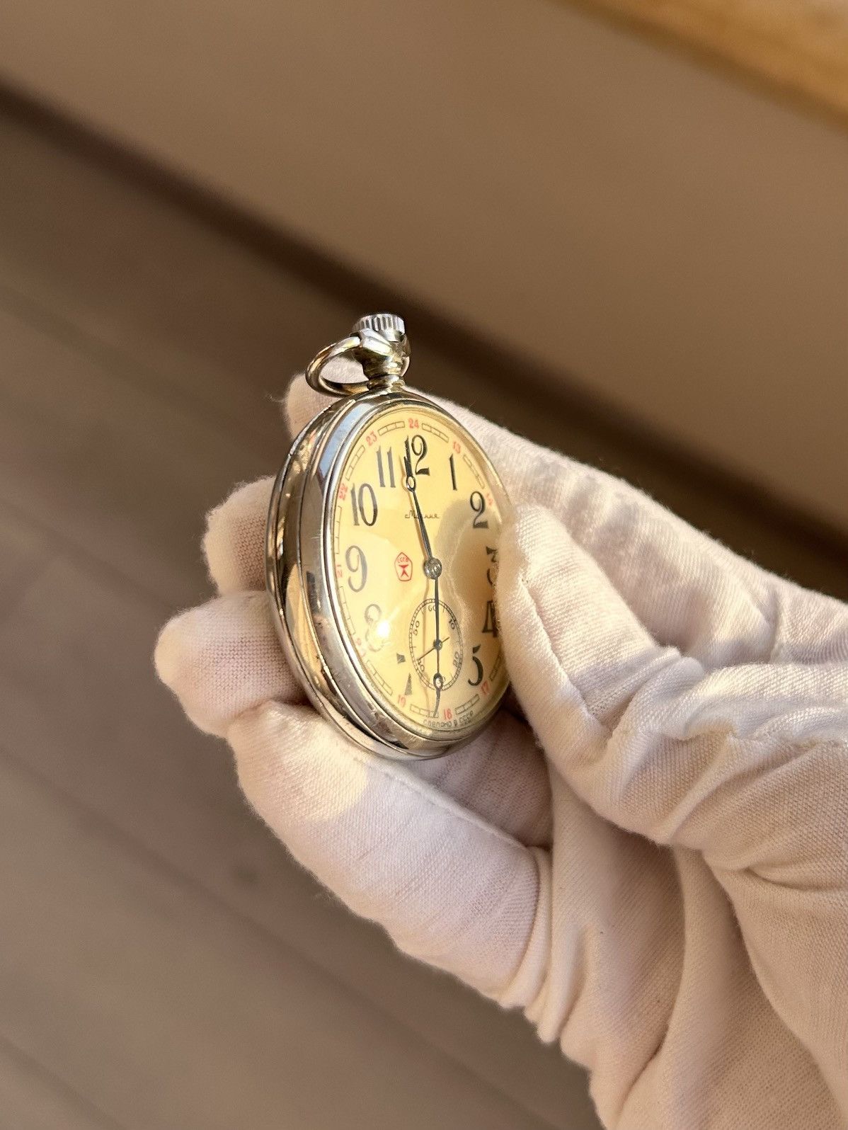 Vintage Vintage Watch Molnija USSR Soviet Pocket Watch 1970s Size ONE SIZE - 3 Thumbnail