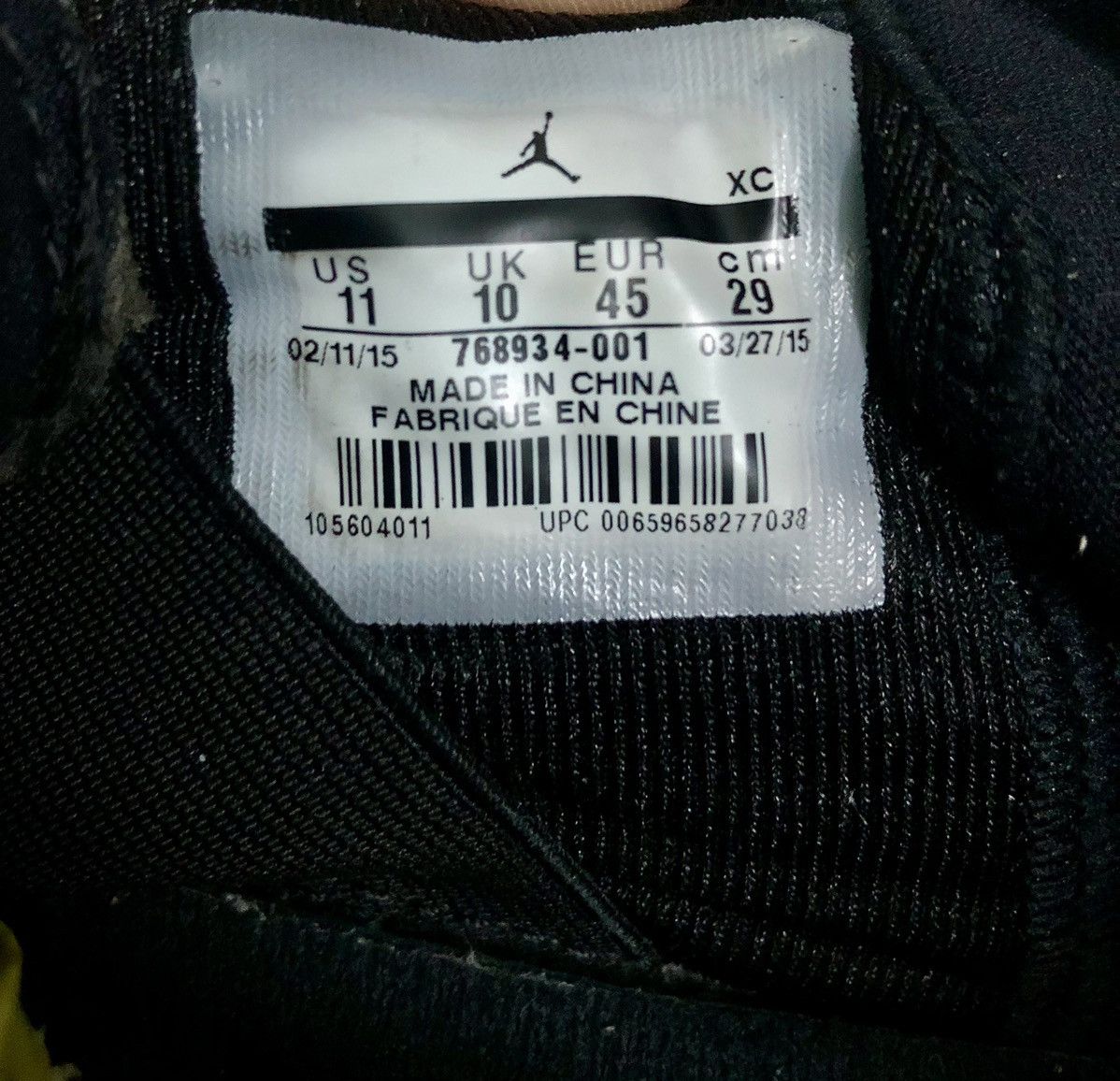 Jordan Brand Jordan Westbrook Retro Black 2015 768934-001 Size US 11 / EU 44 - 14 Thumbnail