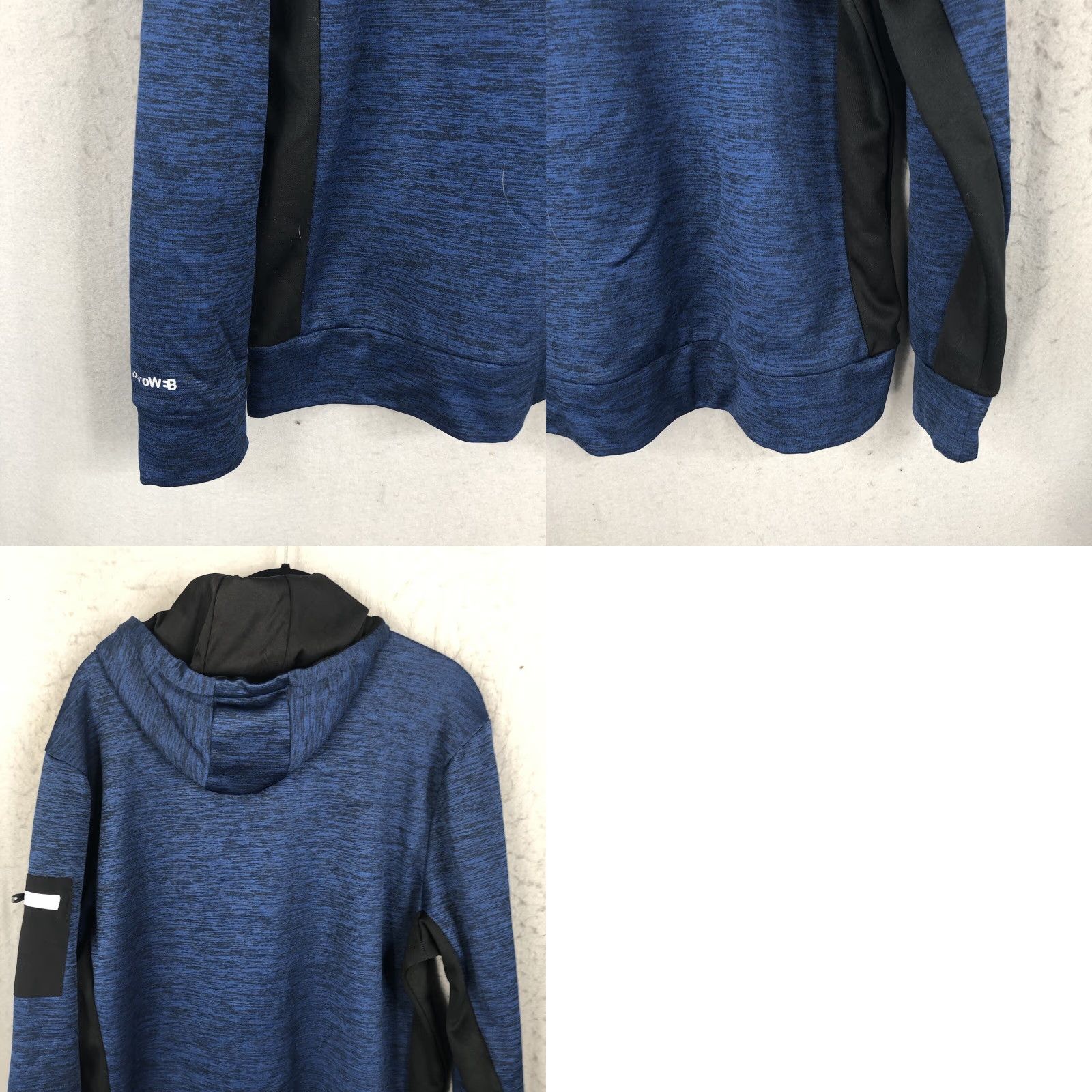 Spyder Spyder Hoodie Mens Large Blue Black Athletic Sweatshirt Space Dye Workout Casual All Seasons Size US L / EU 52-54 / 3 - 10 Thumbnail