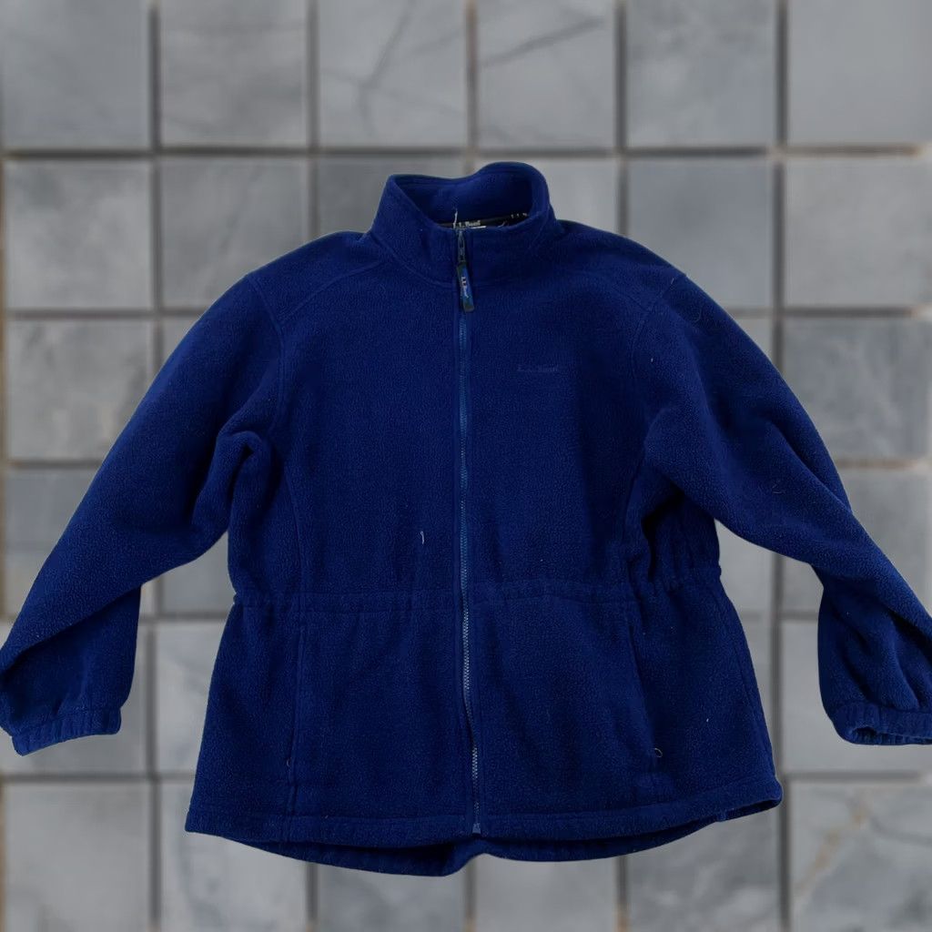 Vintage VINTAGE L.L. Bean Jacket Unisex Blue Fleece Full Zip Short Length M Regular Size Size US M / EU 48-50 / 2 - 1 Thumbnail