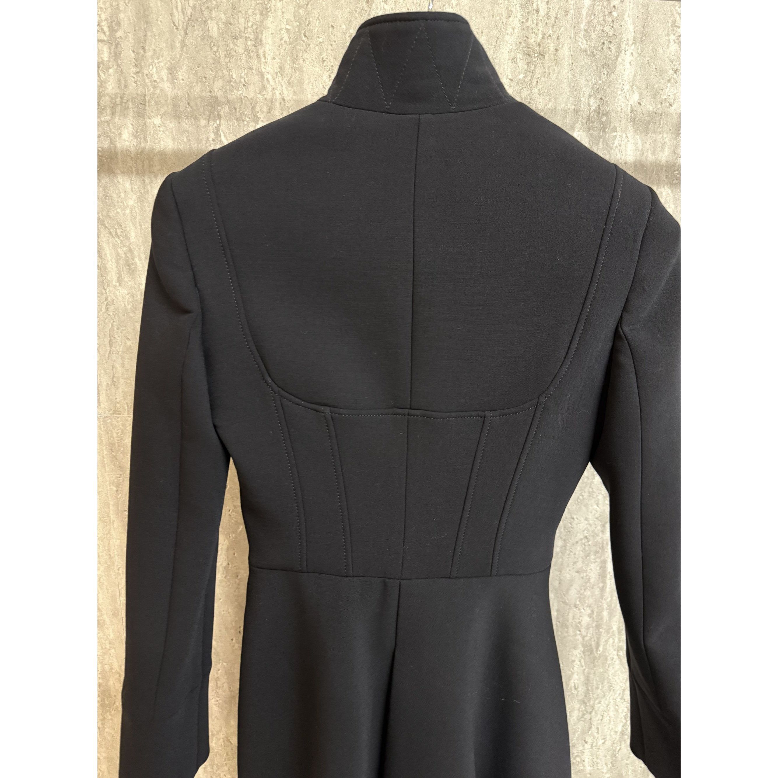 Alexander McQueen Alexander McQueen Double-Breasted Asymmetrical Black Coat Size S / US 4 / IT 40 - 6 Thumbnail