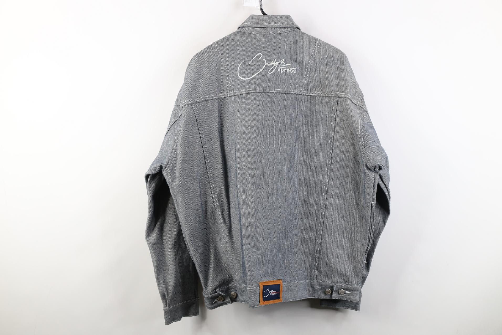 Vintage Deadstock Vintage 90s Y2K Streetwear Denim Trucker Jacket Size US L / EU 52-54 / 3 - 17 Thumbnail