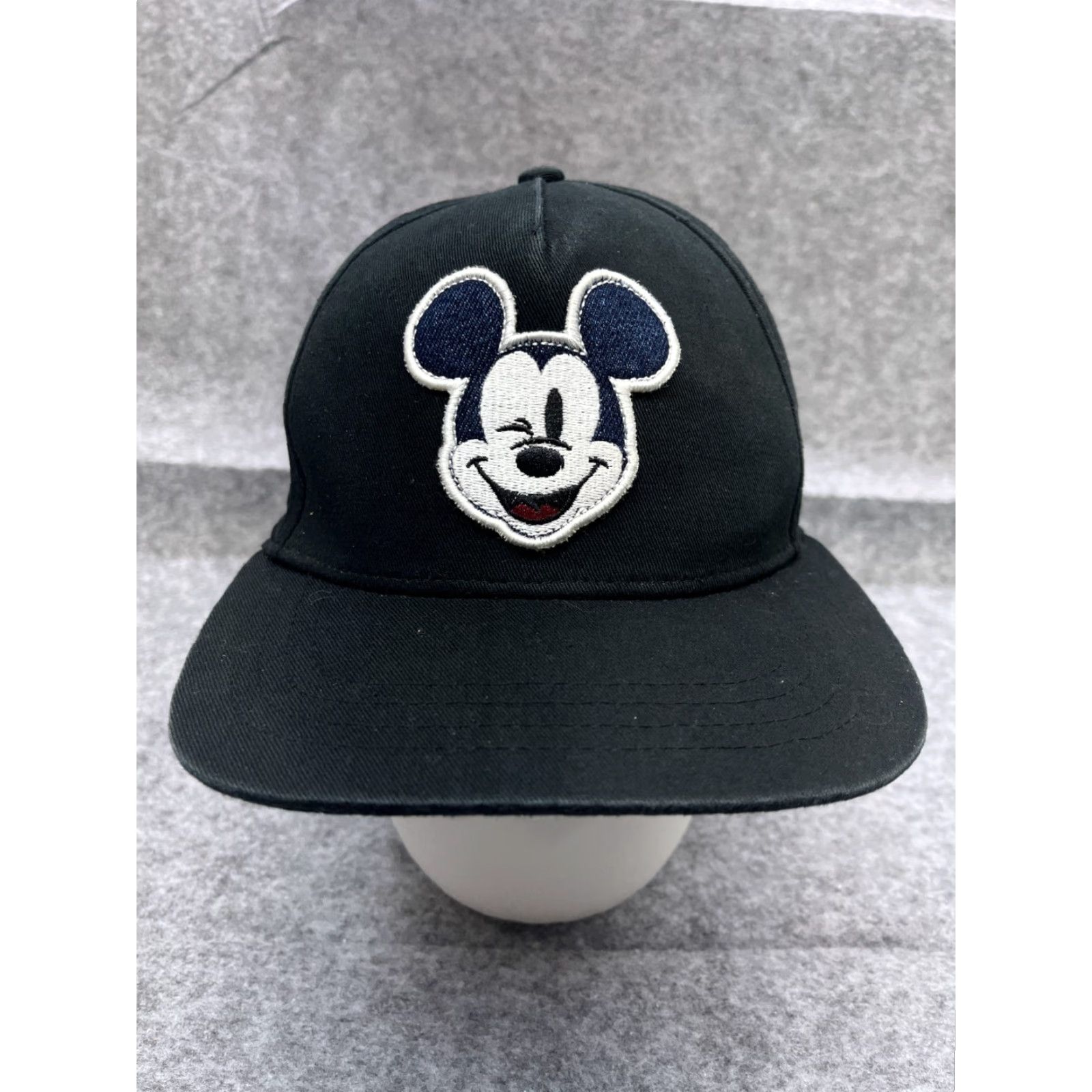Disney Disney Mickey Mouse Hat Cap Strap Back Adult One Size Black 100% Cotton Size ONE SIZE - 2 Thumbnail