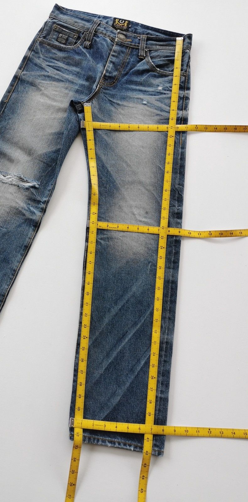 Kapital Black Flame Carpe Diem Selvedge Denim Jeans Size US 32 / EU 48 - 15 Thumbnail
