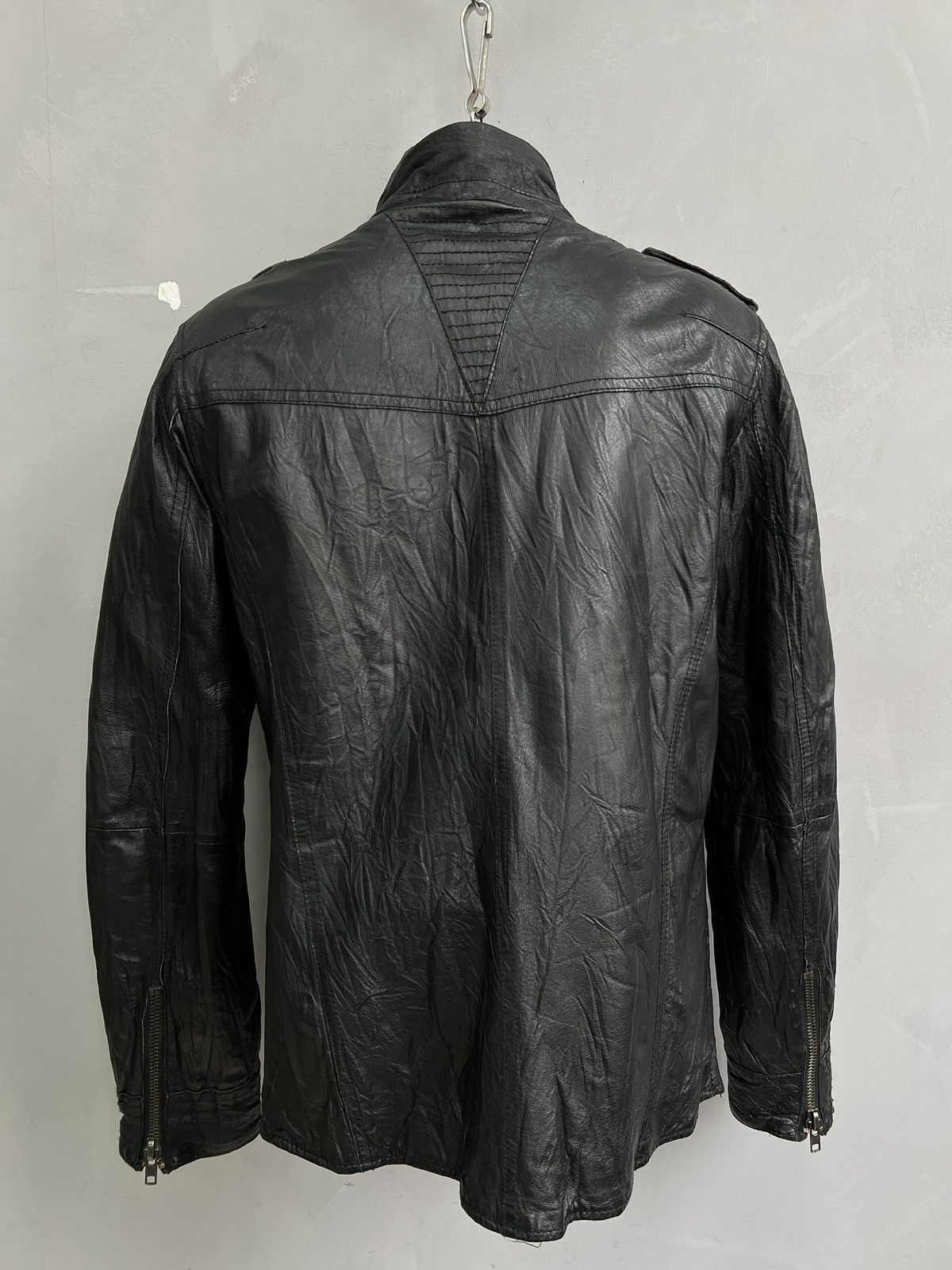 Hysteric Glamour Black Leather gothic avant garde Rick Owens style y2k hype Size US M / EU 48-50 / 2 - 6 Thumbnail