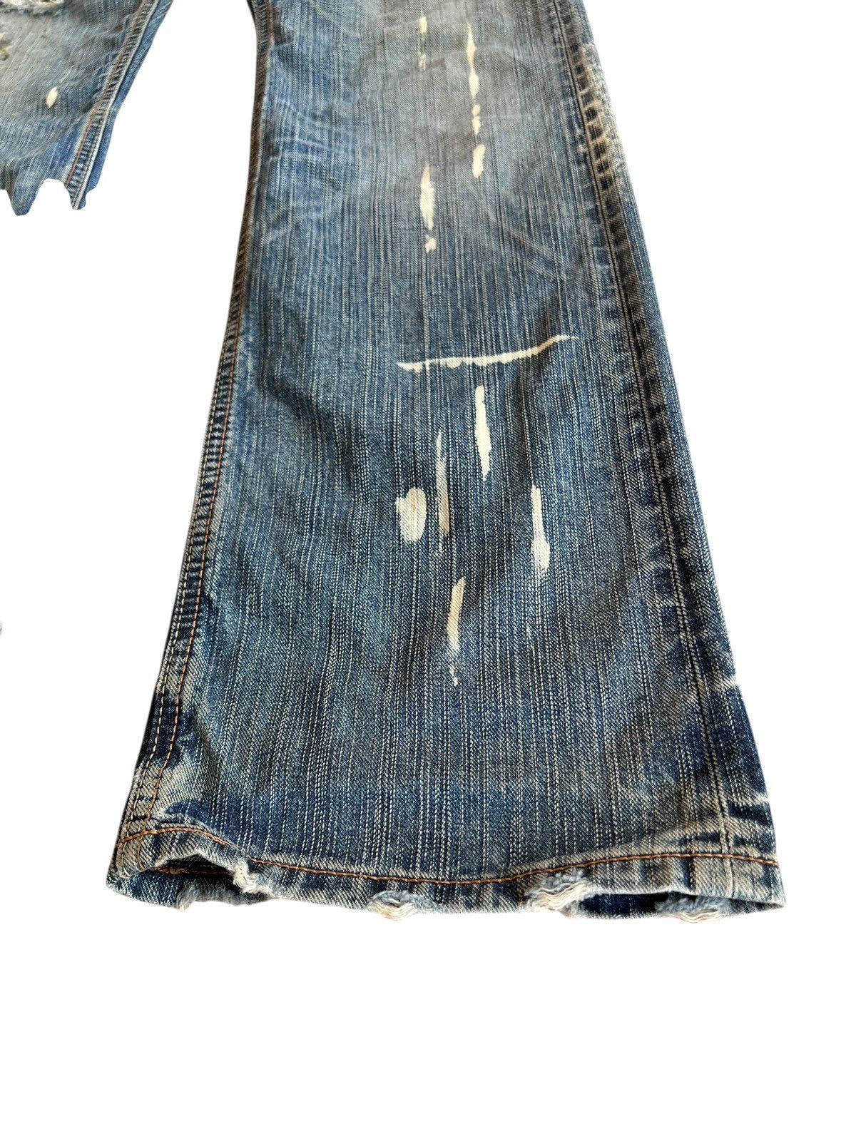 Japanese Brand Vintage Liberto XXX Distressed Flare Mudwash Jean Size US 28 / EU 44 - 7 Thumbnail