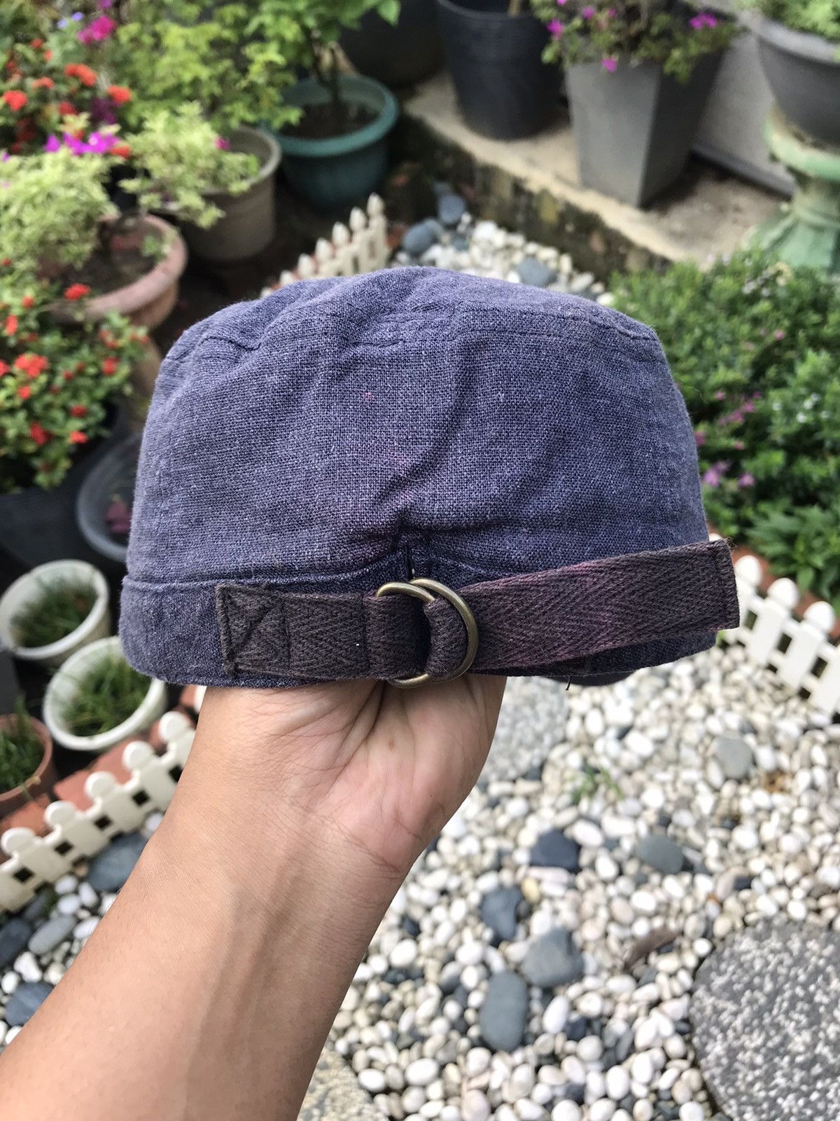 Beams Plus VINTAGE BEAMS CHAMBRAY PATROL ARMY DESIGN CAP HAT 🇯🇵 Size ONE SIZE - 5 Thumbnail