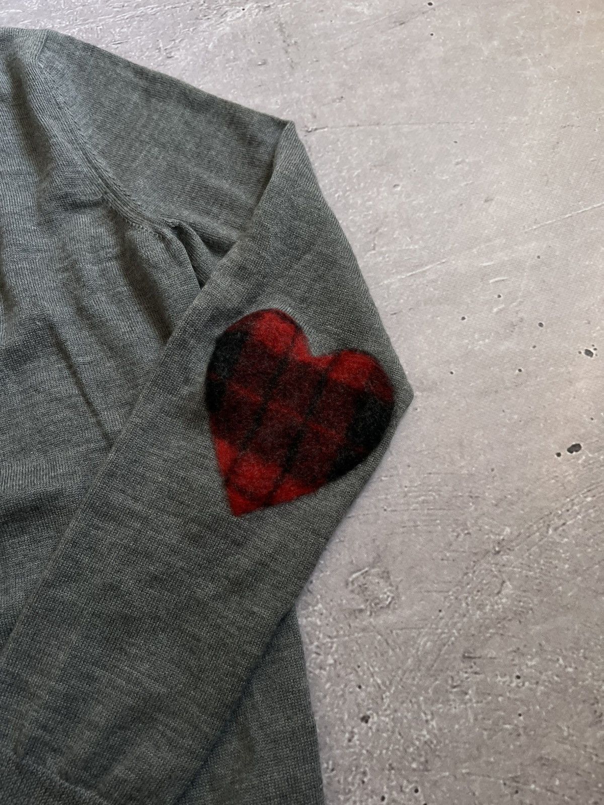 Love Moschino LOVE MOSCHINO Cardigans GrayxRed Rare Size 44 Size M / US 6-8 / IT 42-44 - 4 Thumbnail