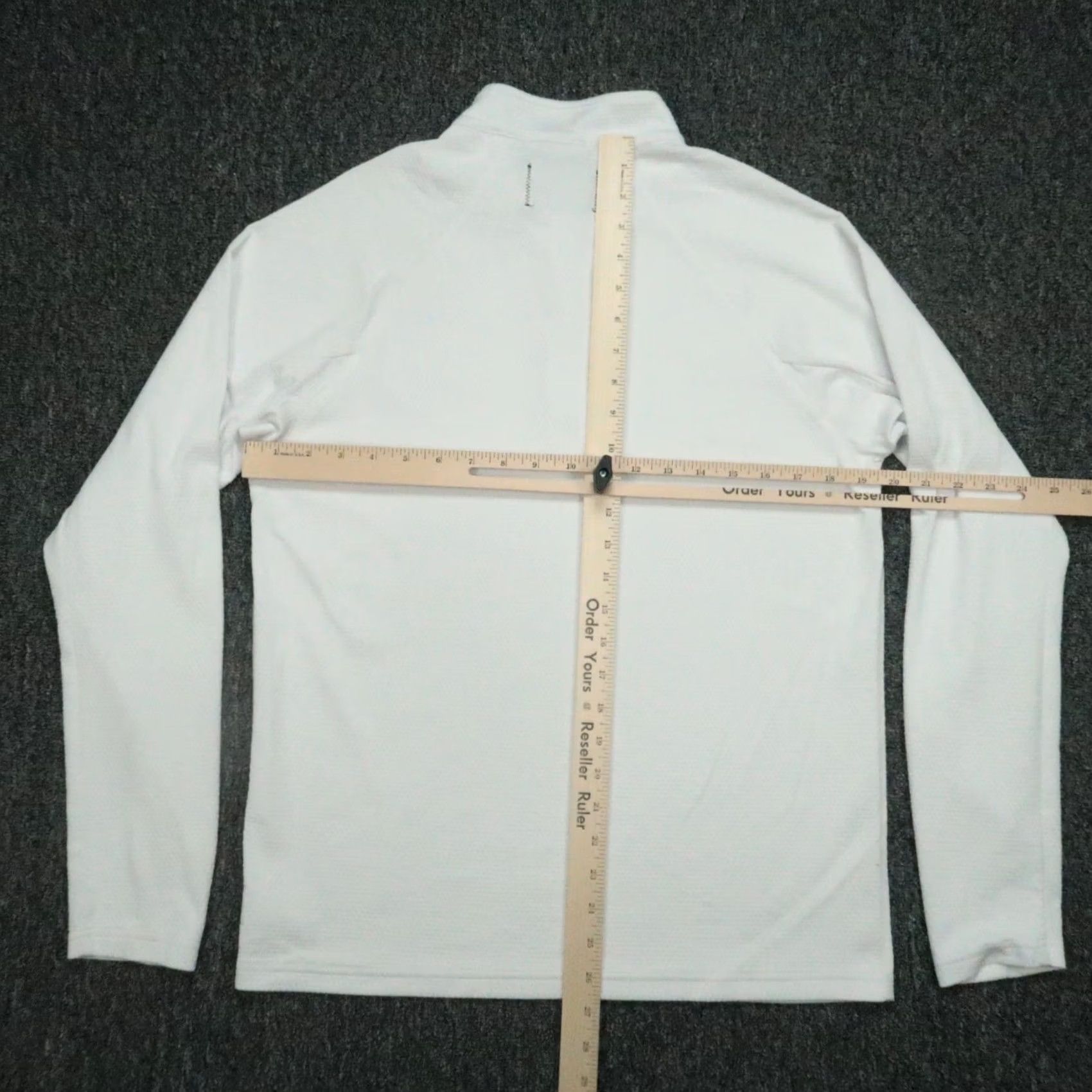 Reigning Champ Reigning Champ Pullover Men M White 1/4 Zip Textured Performance Athletic Casual Size US M / EU 48-50 / 2 - 5 Thumbnail