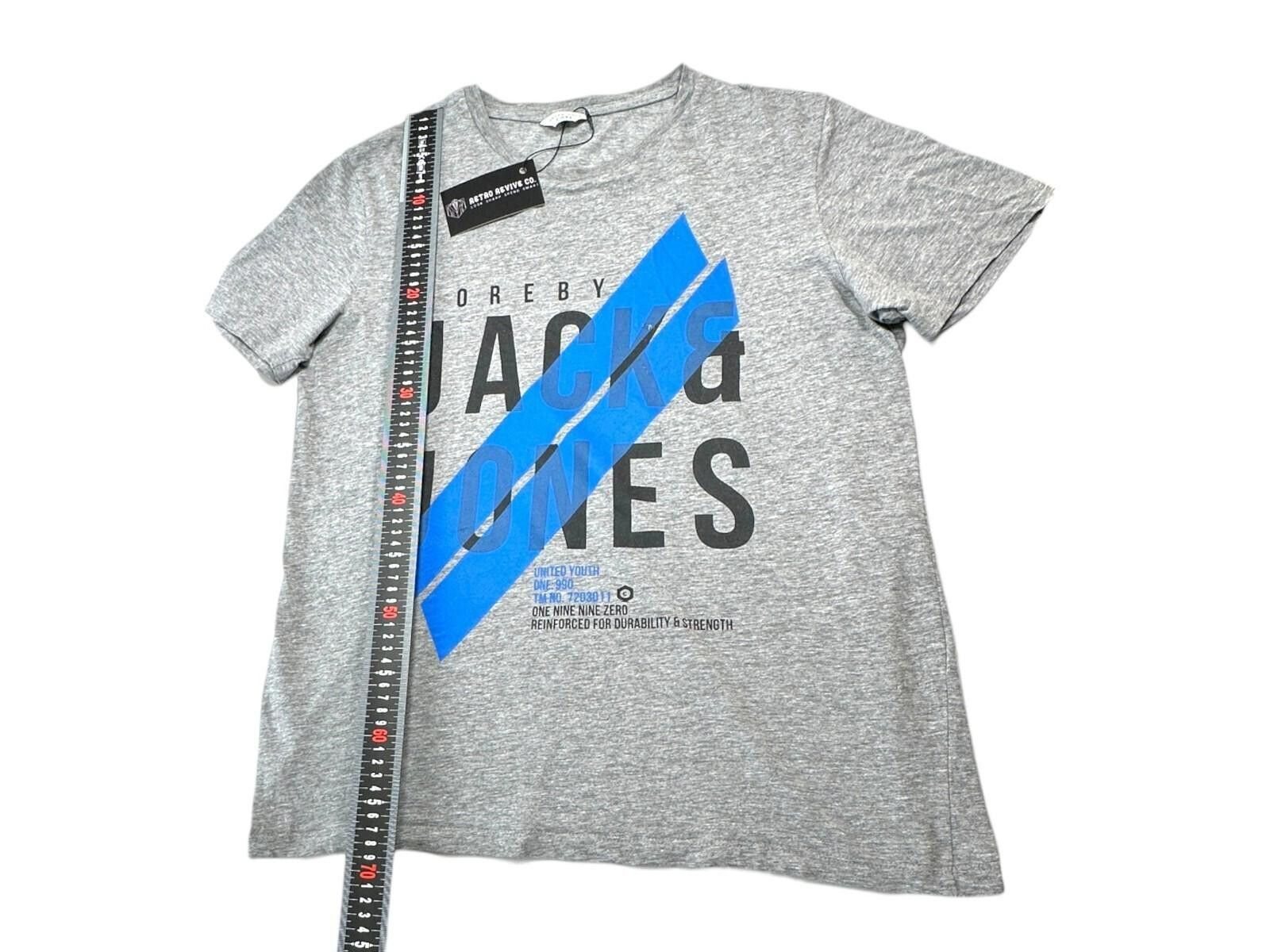 Jack & Jones Jack & Jones T-Shirt Men's UK Size L Grey Graphic Print Size US M / EU 48-50 / 2 - 8 Thumbnail