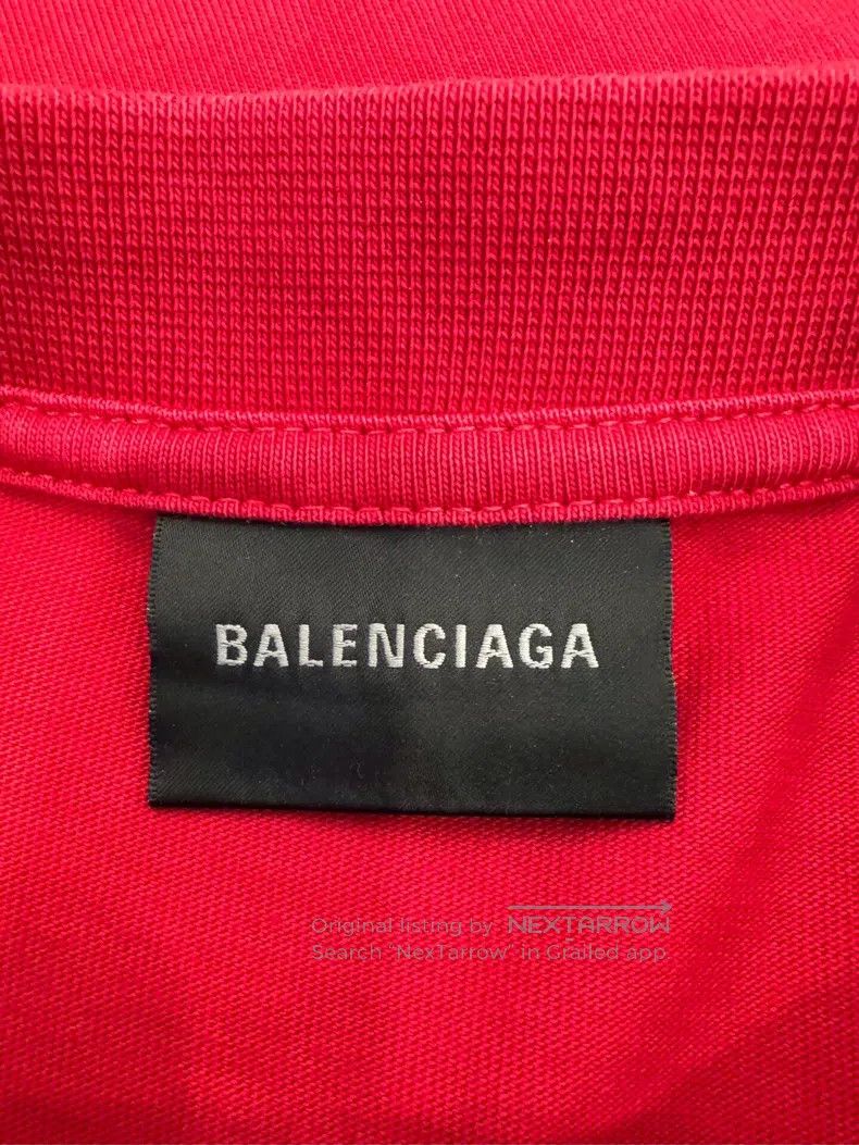 Balenciaga Balenciaga Tape Coca-Cola Letter Logo Red Short Sleeve Size US XXS / EU 40 - 6 Thumbnail