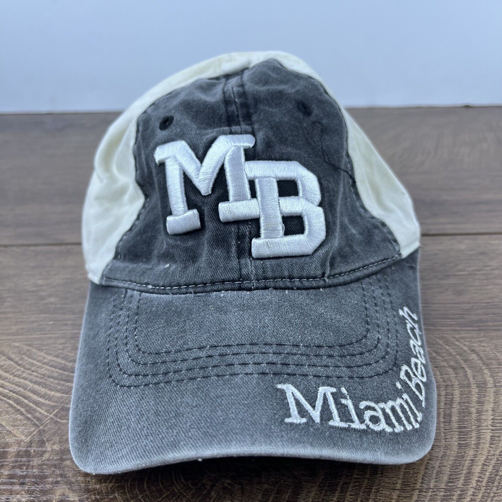Other Miami Beach Hat Miami Beach Florida Hat Gray Adjustable Hat Size ONE SIZE - 2 Thumbnail