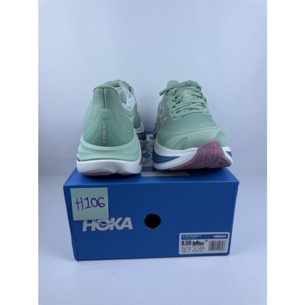 Hoka Hoka One One Skyward X Jadeite Dried Rose Women's Green Pink Size US 8.5 / IT 38.5 - 2 Thumbnail