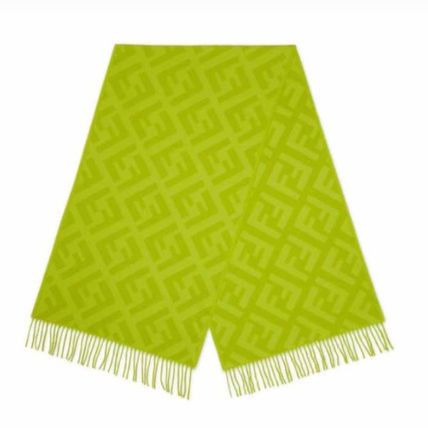 image of Fendi O1Loc1C0124 Ff Scarf In Green, Men's