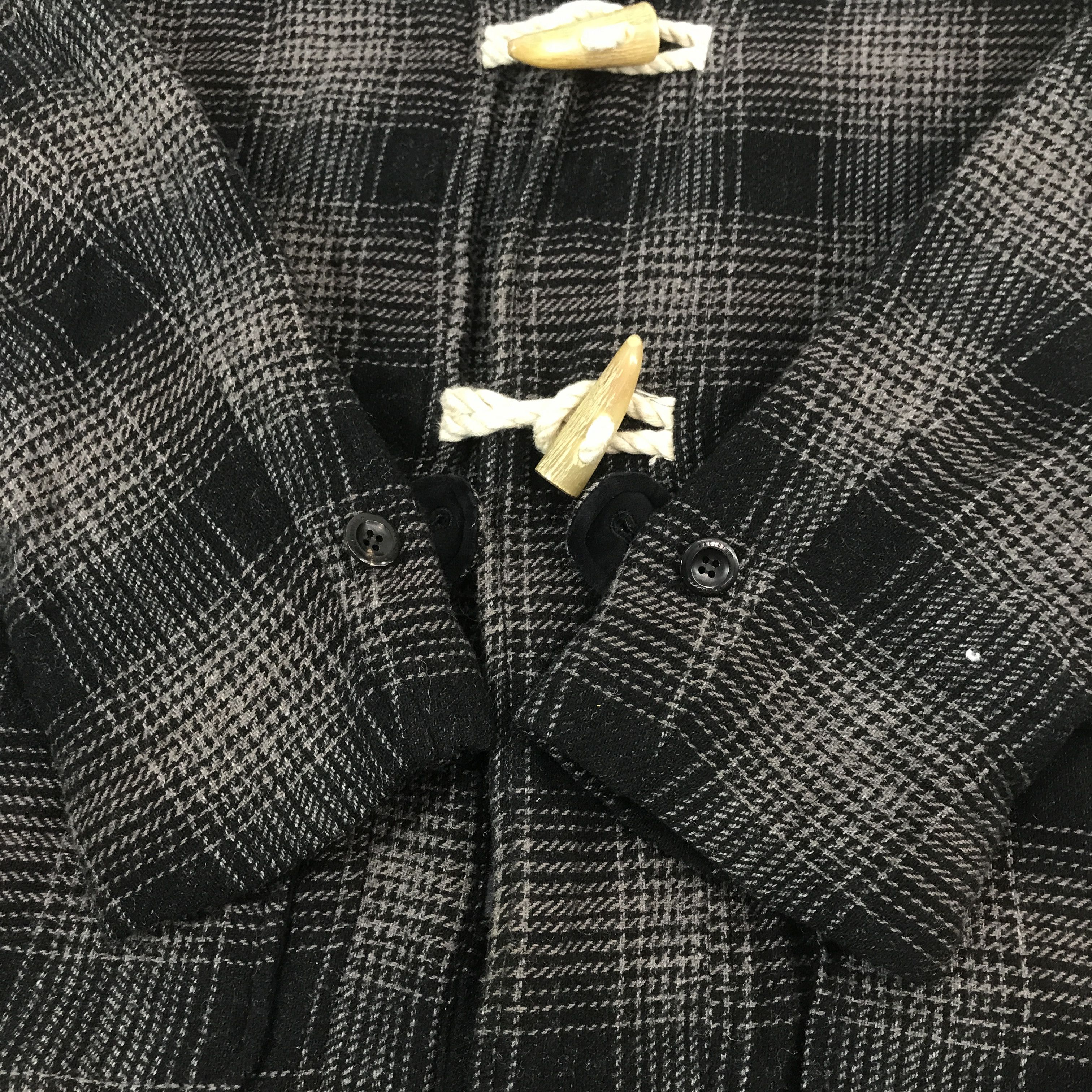 FACTOTUM Vintage Factotum Black Tartan Fur hoodie Jacket Size US M / EU 48-50 / 2 - 9 Thumbnail