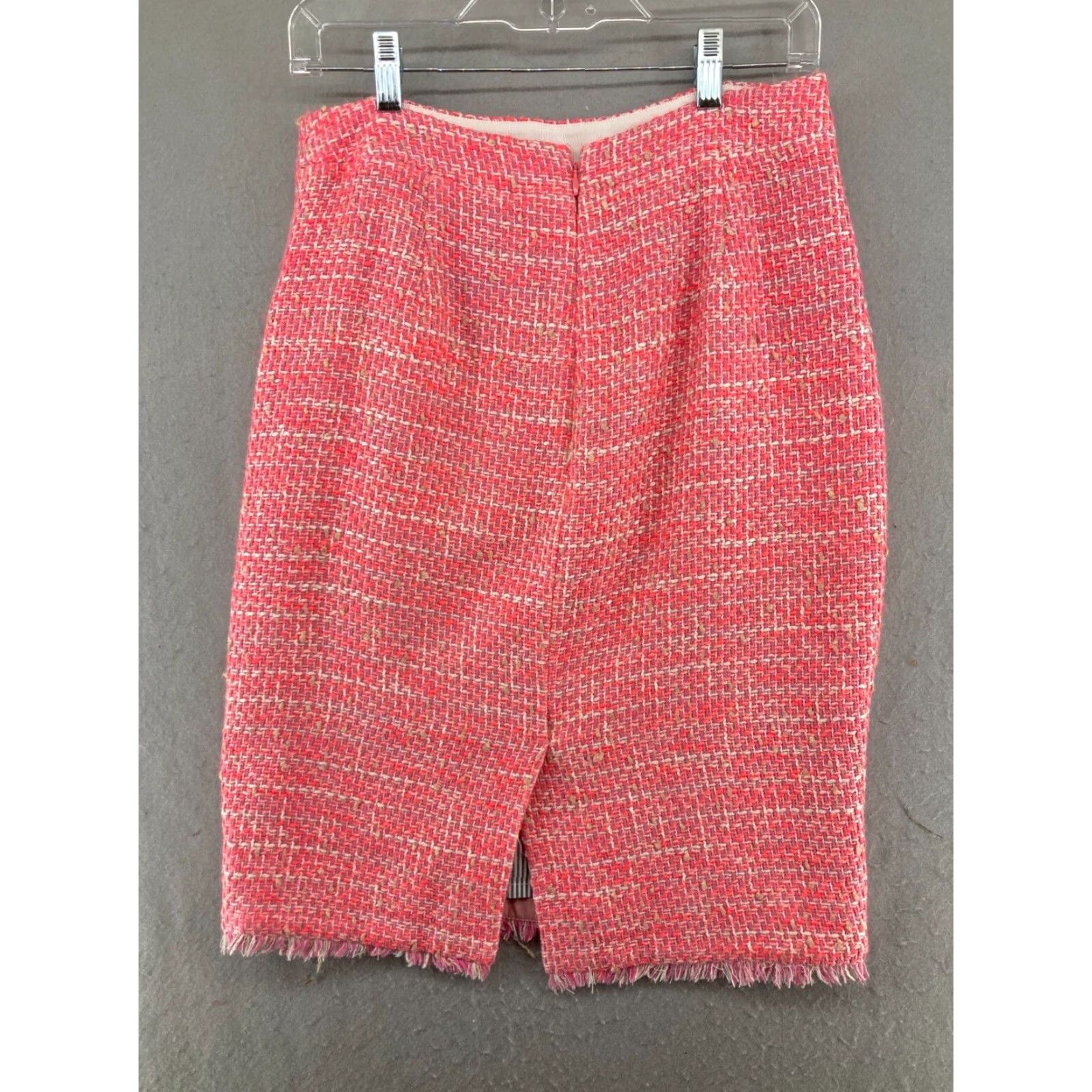 J.Crew J Crew Skirt 6 Pink Yarn Knit Knee Length Womens Size 28" / US 6 / IT 42 - 7 Thumbnail