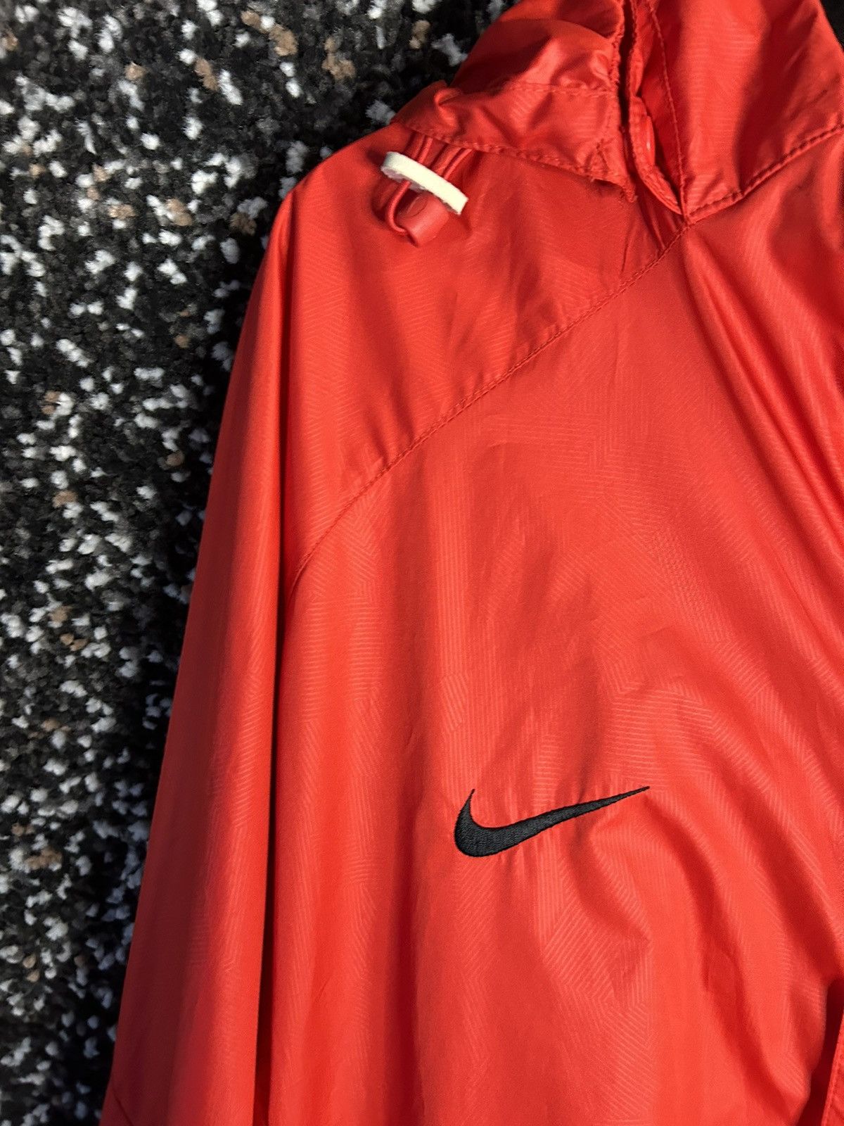 Vintage Y2K Nike Manchester United Hooded Jacket Red Jersey