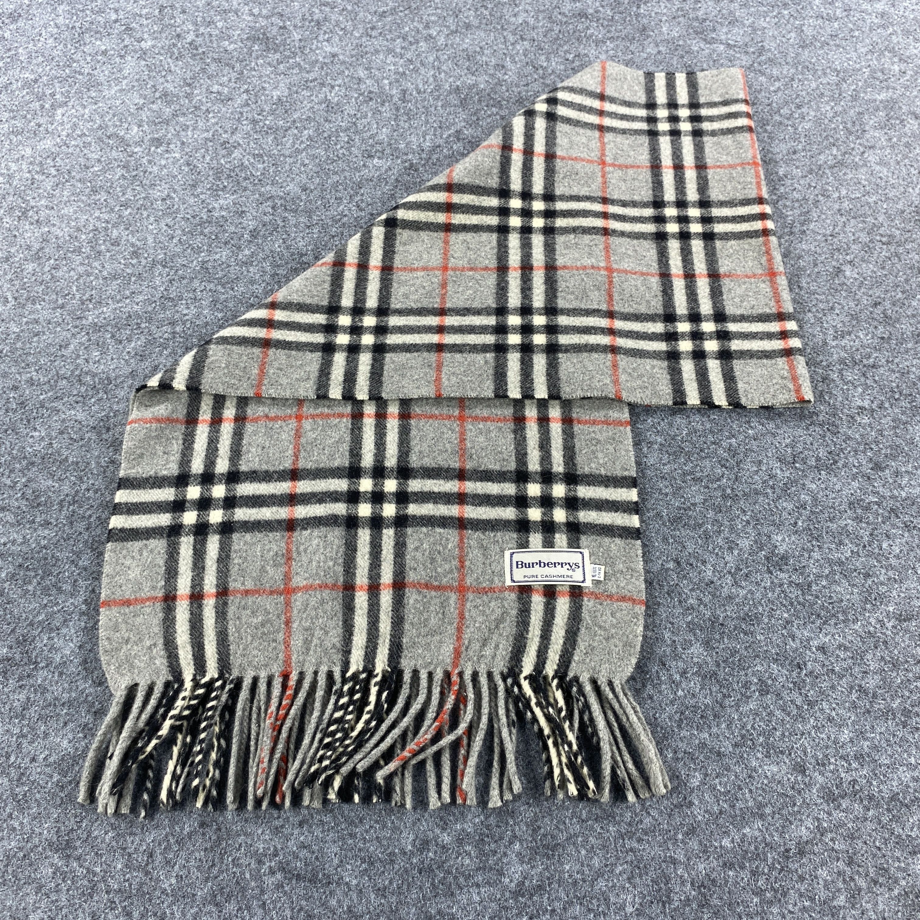 Burberry × Vintage Burberrys Scarf # D602 # Muffler # Neckwear Size ONE SIZE - 7 Thumbnail